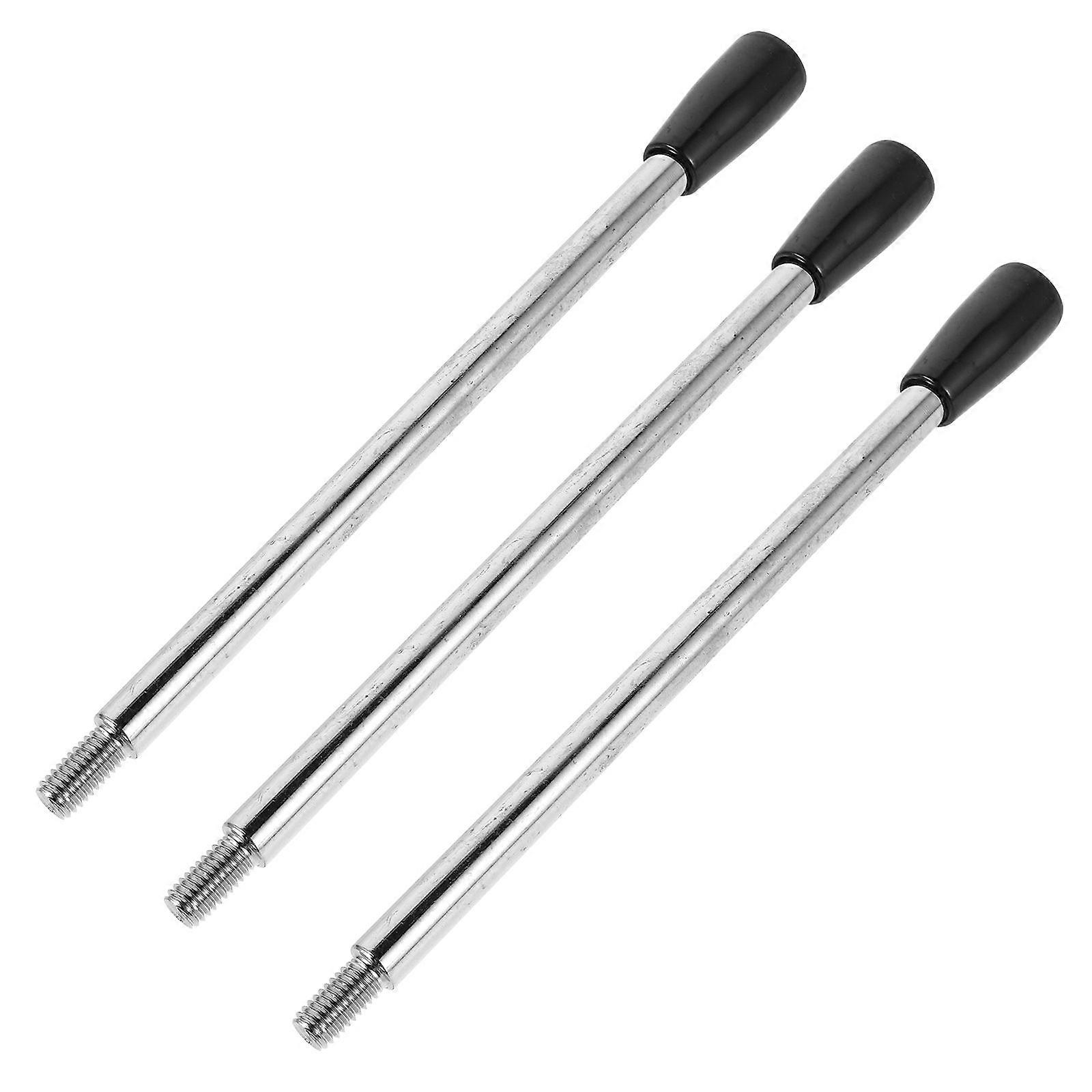 2pcs Bench Drill Handle: M8 Revolving Crank Clamping Handle - Precision Drill Press Grip Bar Threaded Machine Handwheel Grip For Bench Drilling Press 