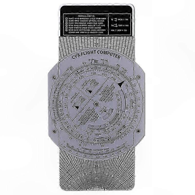 E6B Flight Computer Aviation Plotter Circular Slide Rule for Pilot Training and Aviation Flight Training