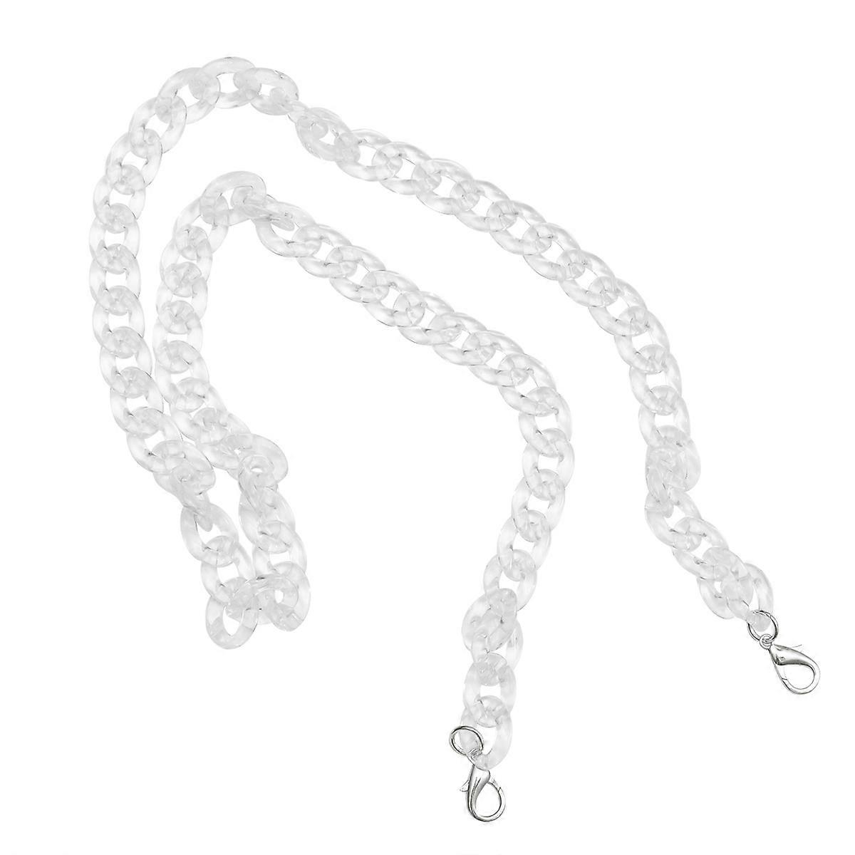 Bag Chain Large Fish Bone Acrylic Strap for Bag 1Pcs Transparent Durable Use