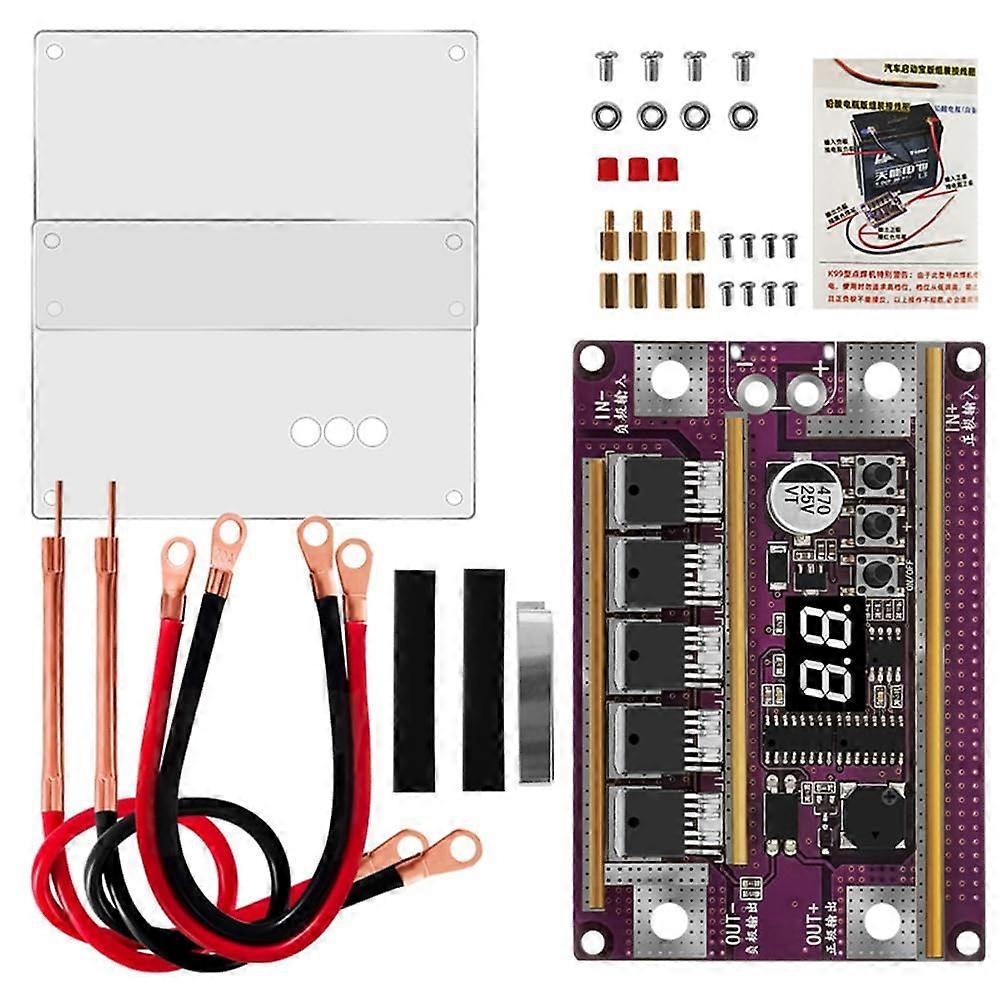Mini Spot Welder 99 Gear Adjustable DIY Spot Welder Control Board Transparent Case For 18650 Battery Ref: 8207