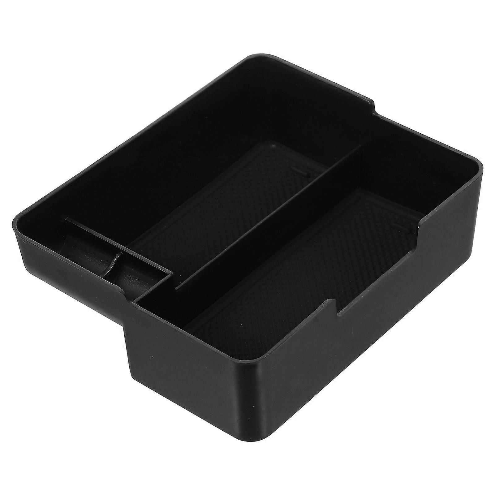Plastic Storage Box Center Console Organizer Tray for 2Pcs Car Accessories
