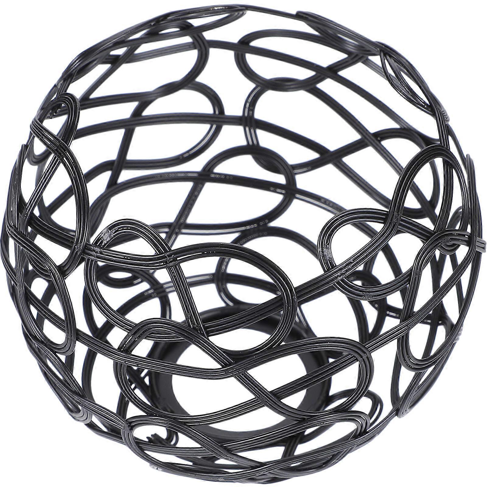 Hollow Out Metal Lamp Shade Cover For Atmosphere Creation In Cafe Restaurant Farmhouse With Elegant Black Finish 3Pcs