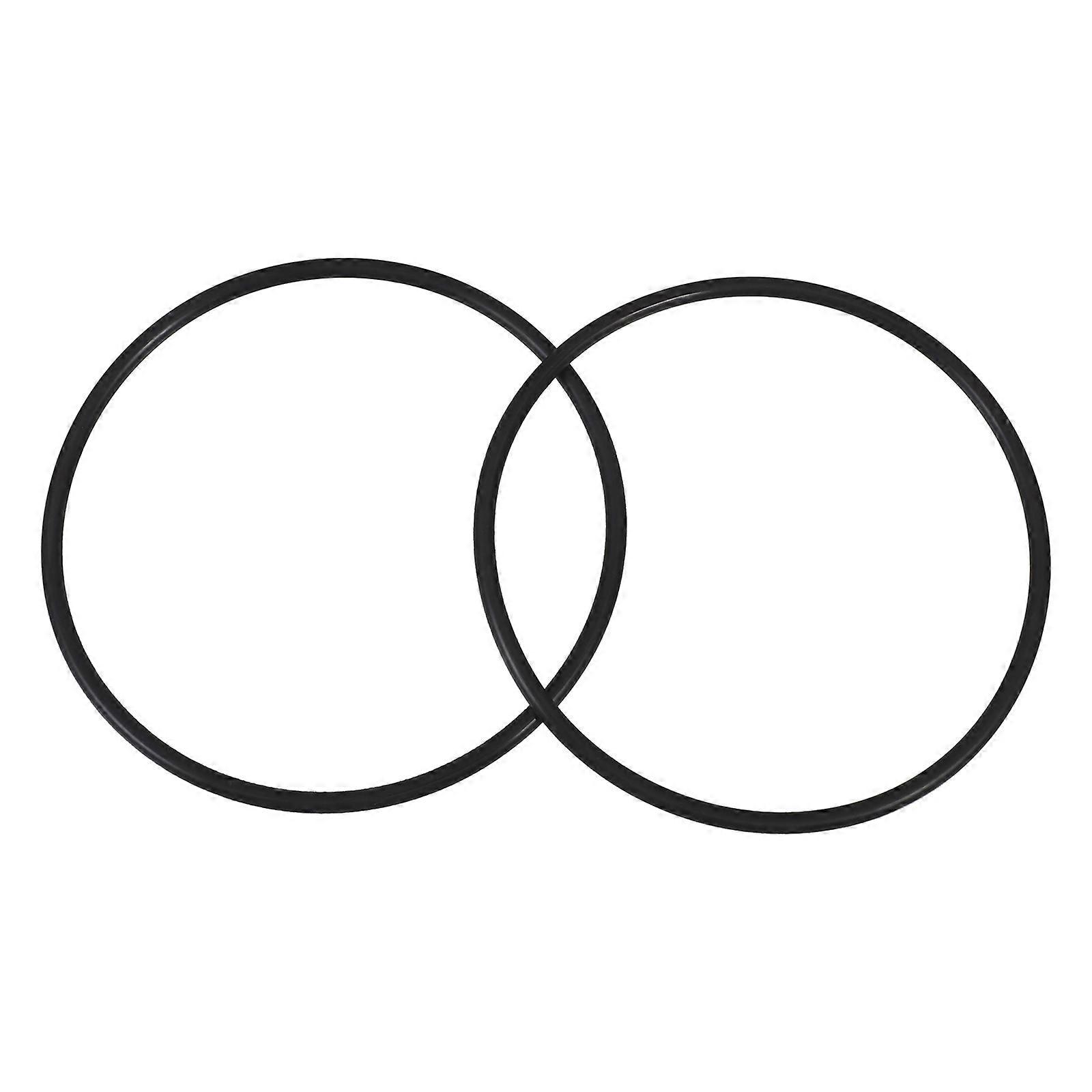 Chlorinator Parts Automatic Chlorinator Lid Ring Waterproof Seal 2Pcs For Swimming Pool Maintenance Black