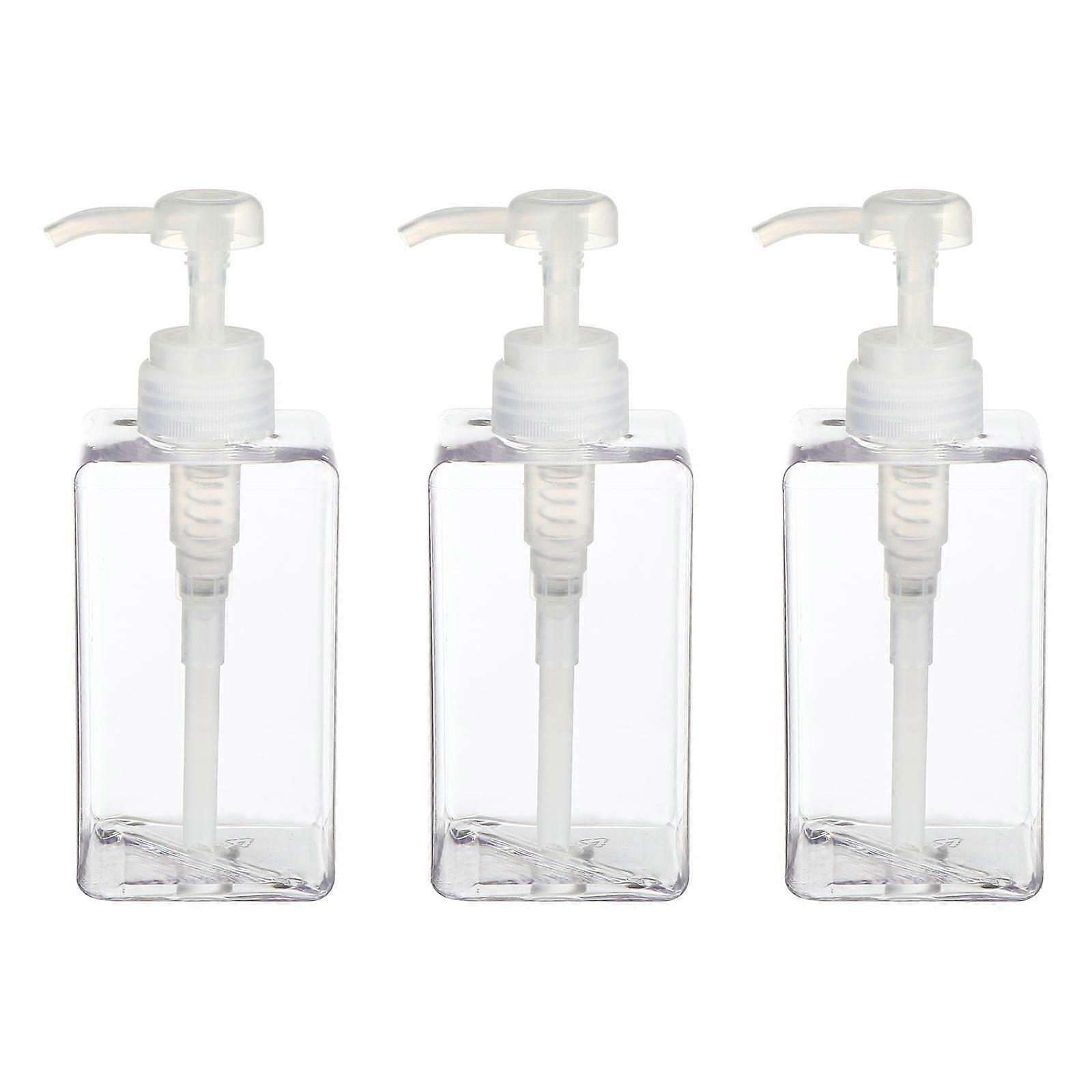 Empty Pump Bottle Hand Dispenser for Storage 6Pcs White Bottles