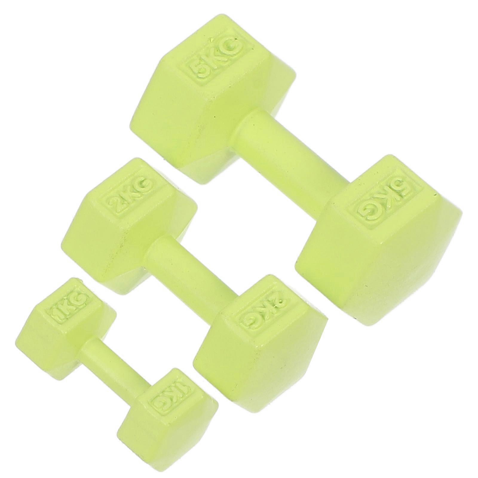 Practical House Miniature Dumbbell Model For Home Decoration With Details 15Pcs