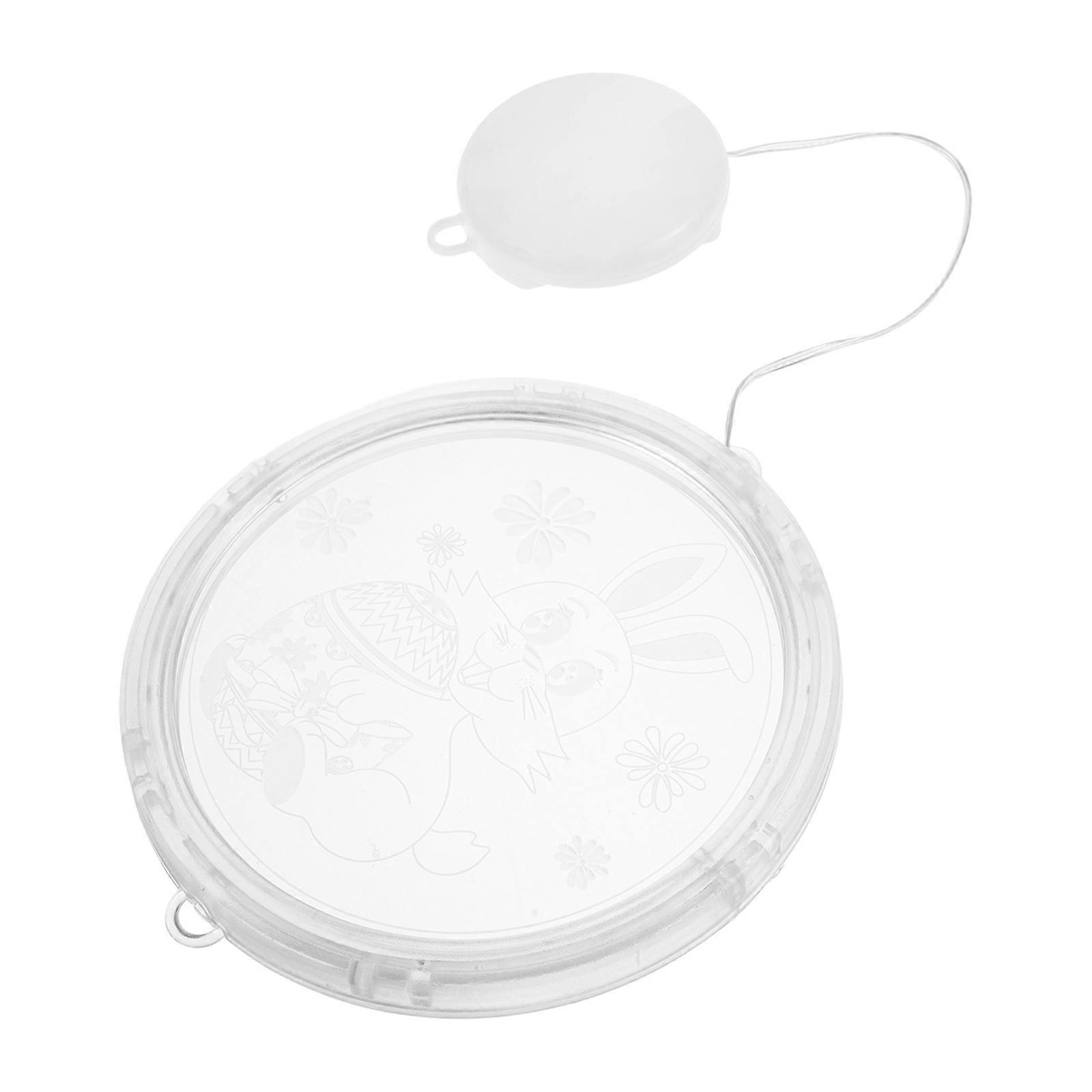 Easter Bunny Acrylic Window Hangings for LED Decoration 4Pcs White