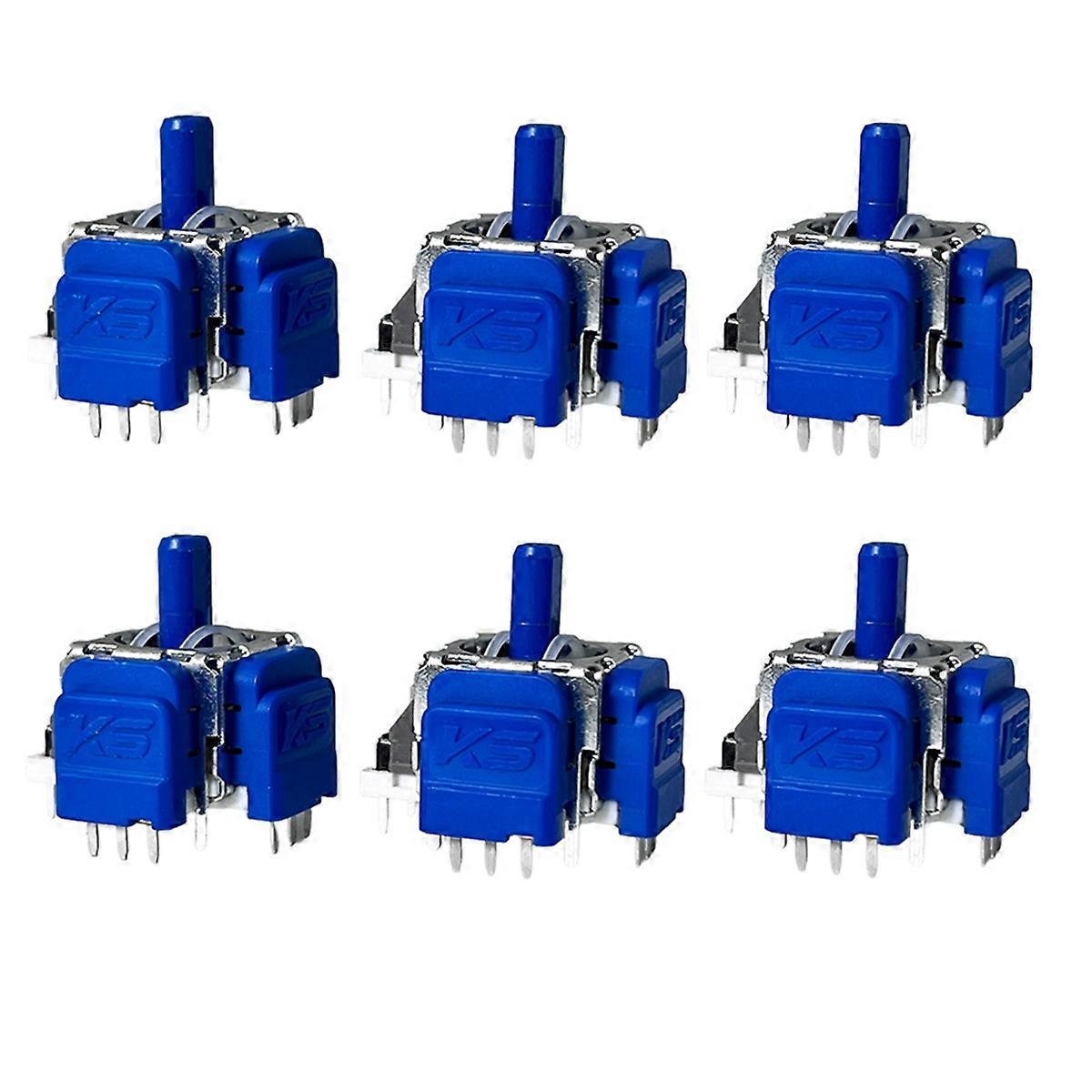 Lot de 6 joysticks électromagnétiques TMR pour manette Switch Pro, mise à niveau du joystick TMR, contrôleur analogique 3D