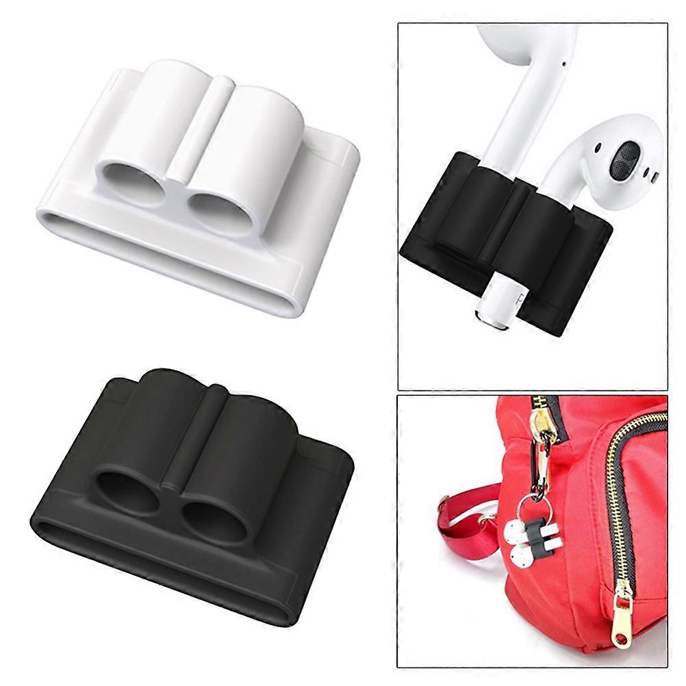 Durable Wireless Headphones Holder Designed For Running And Cycling White Shockproof 2Pcs