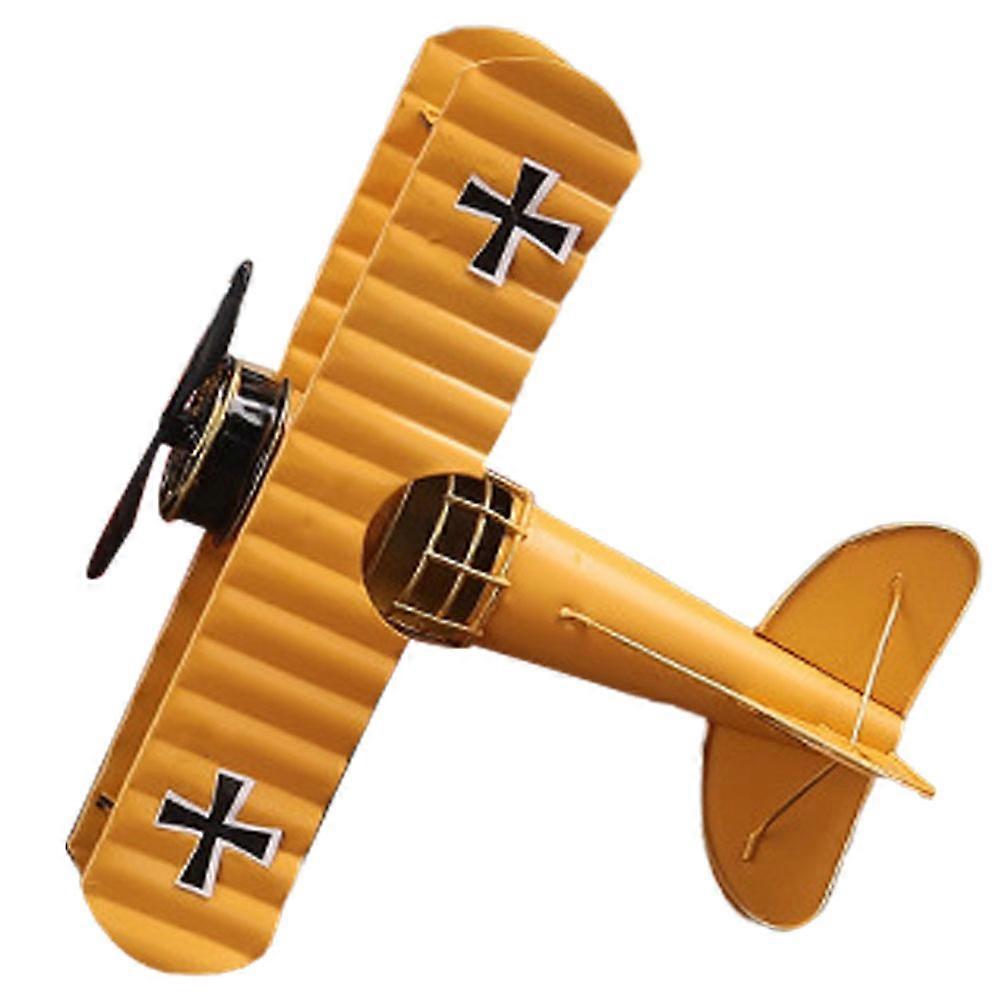 Vintage Airplane Model Desktop Aircraft Shape Decorative Craft For Office Bar Environment 5Pcs