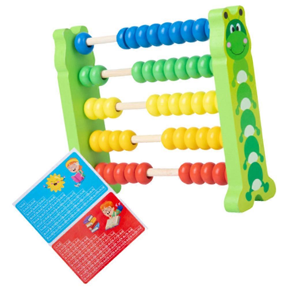Colorful Abacus Calculating Tool Educational Toy for Kids Preschool Students Assorted Color 1Pcs
