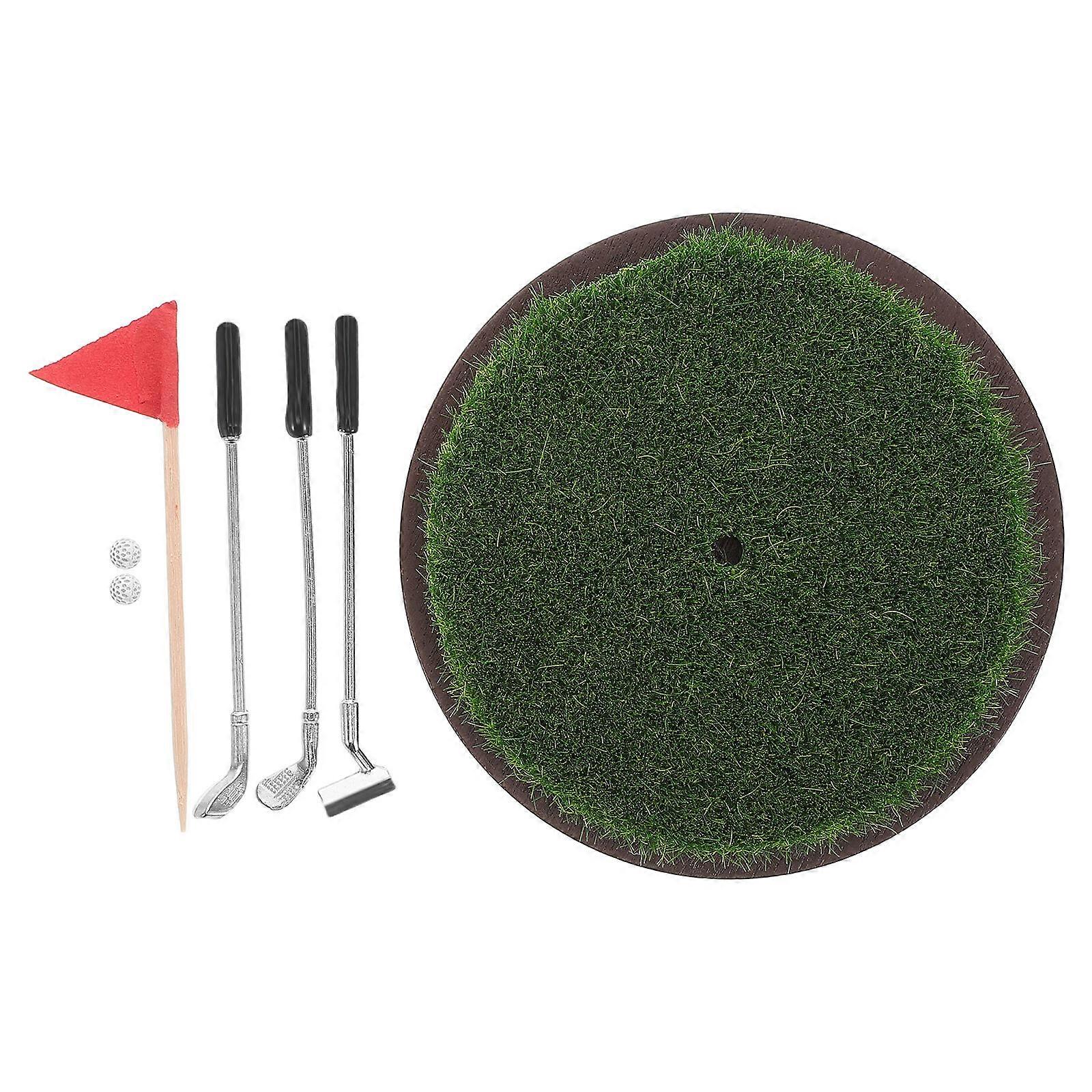 Miniature Golf Toys for Dollhouse Use with 4Sets Assorted Color Wood