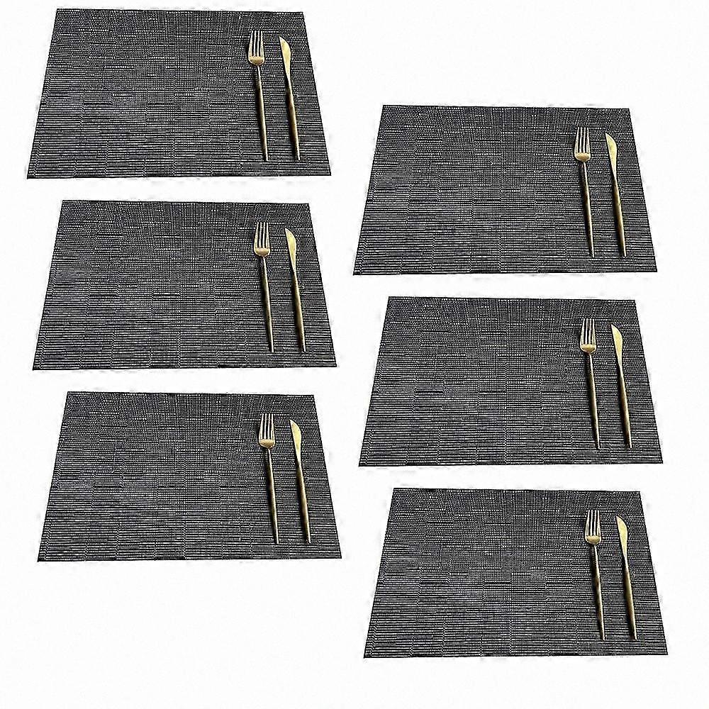 6-Piece Placemat Set for Everyday Dining and Kitchen Use