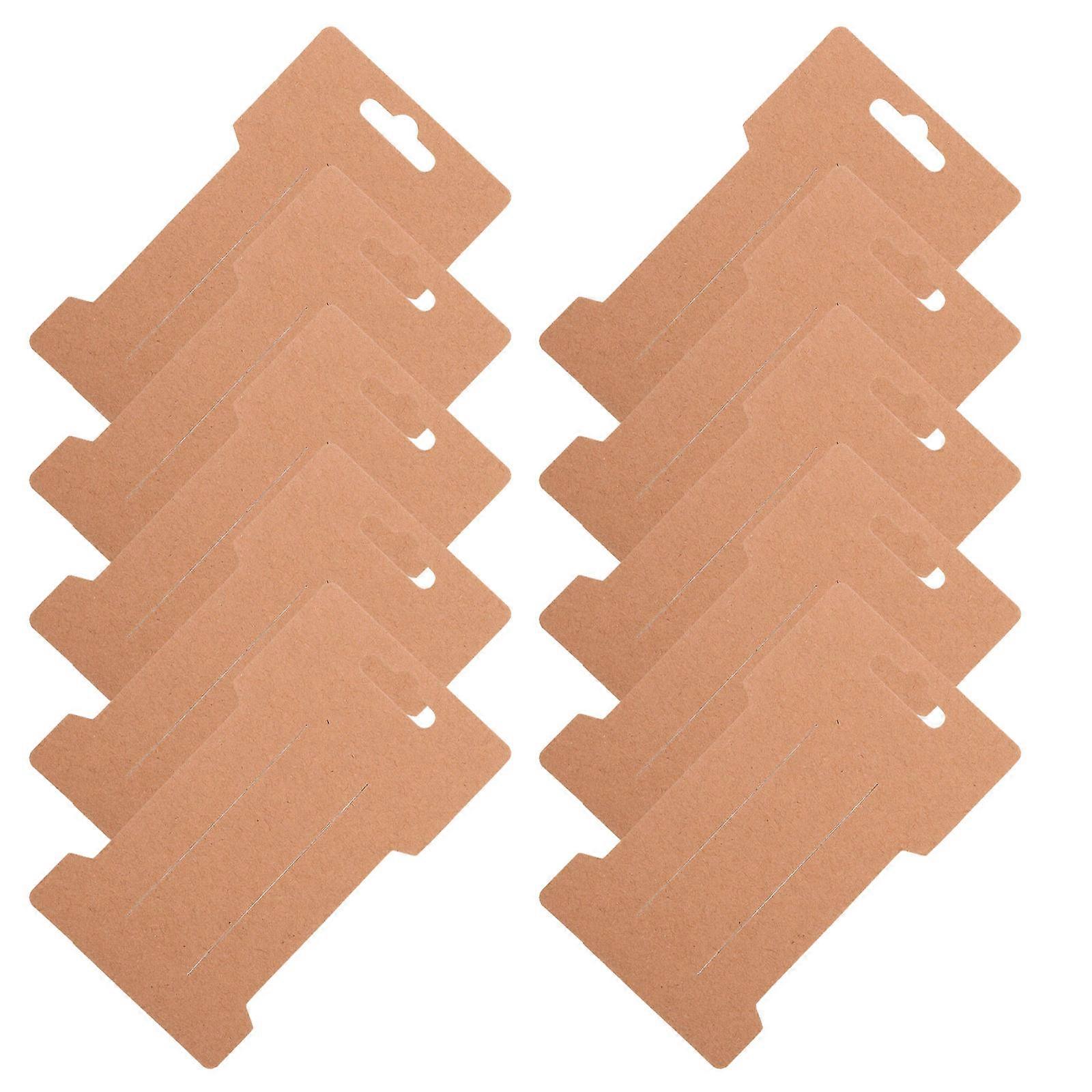Kraft Paper Hair Clip Display Organizer for Display Use 100Pcs Set