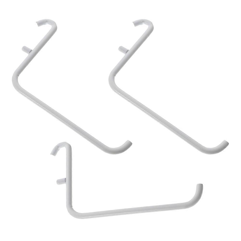 White Iron Pegboard Hooks for Workshop Heavy Duty Utility Hooks 15Pcs