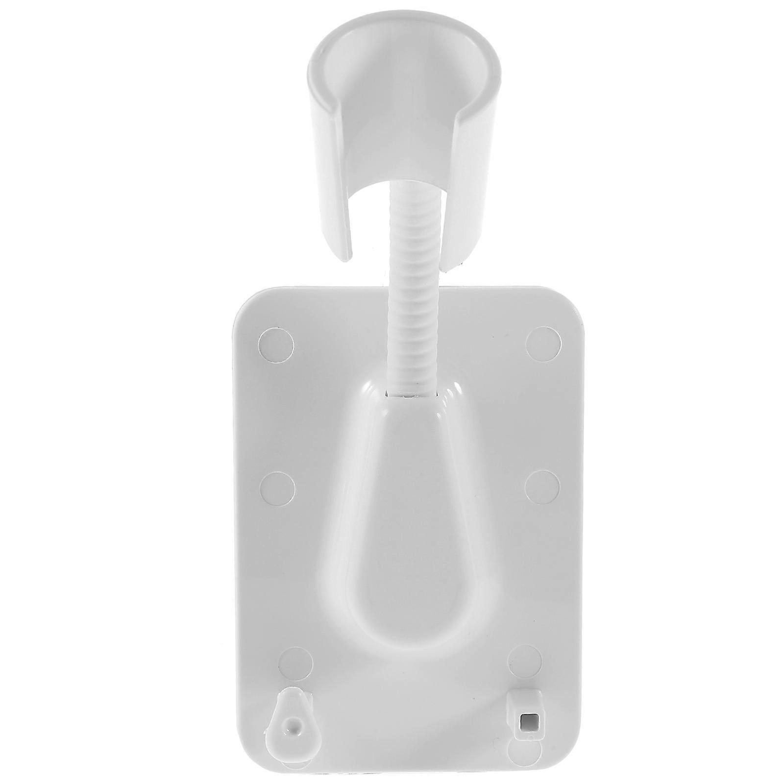 Bathroom Shower Head Holder with Height Adjustable Design White ABS for Home