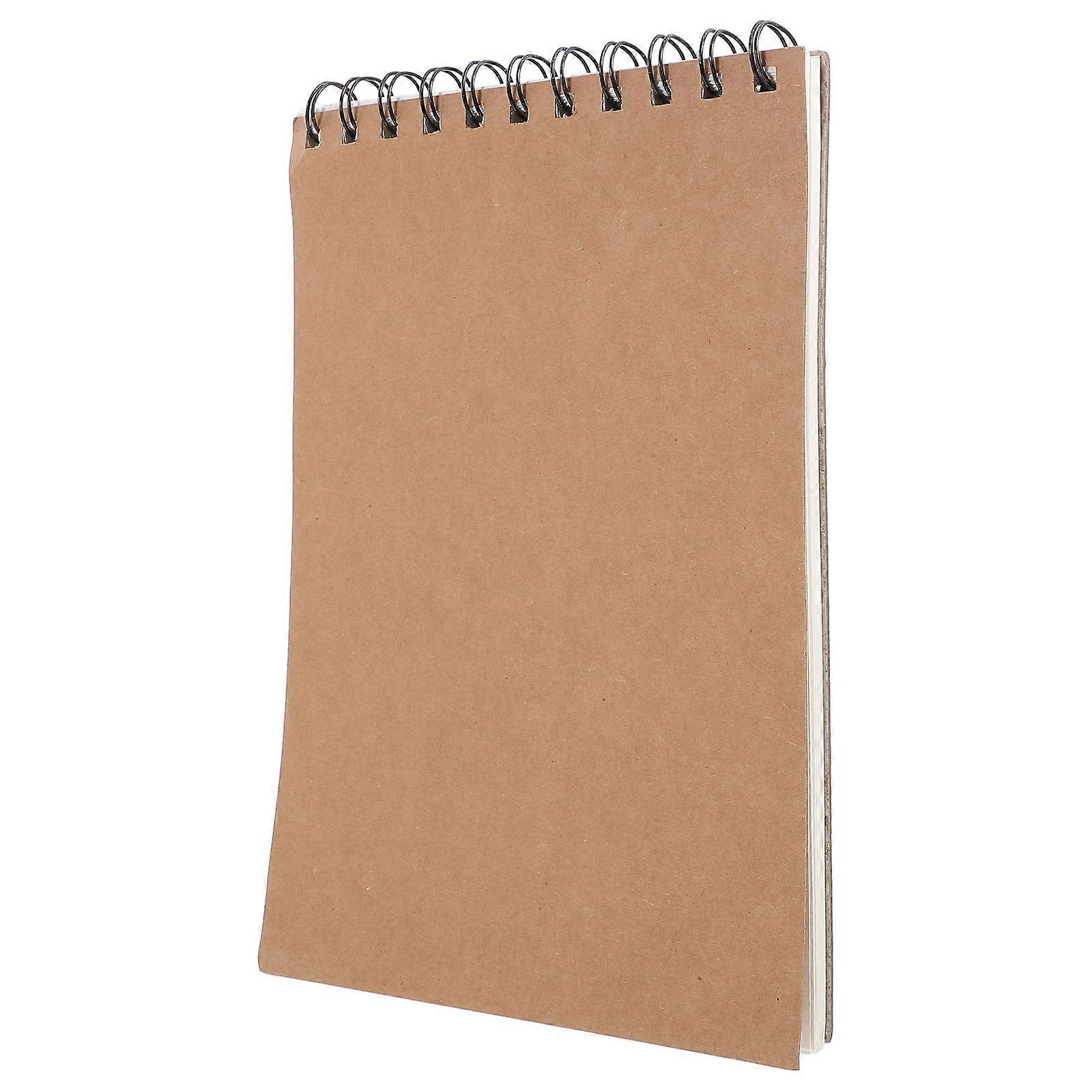 5Pcs Unlined Journal Notebook A5 Size Kraft Cover For Art Enthusiasts Daily Notes Portable Design Suitable For Handcraft Drawing
