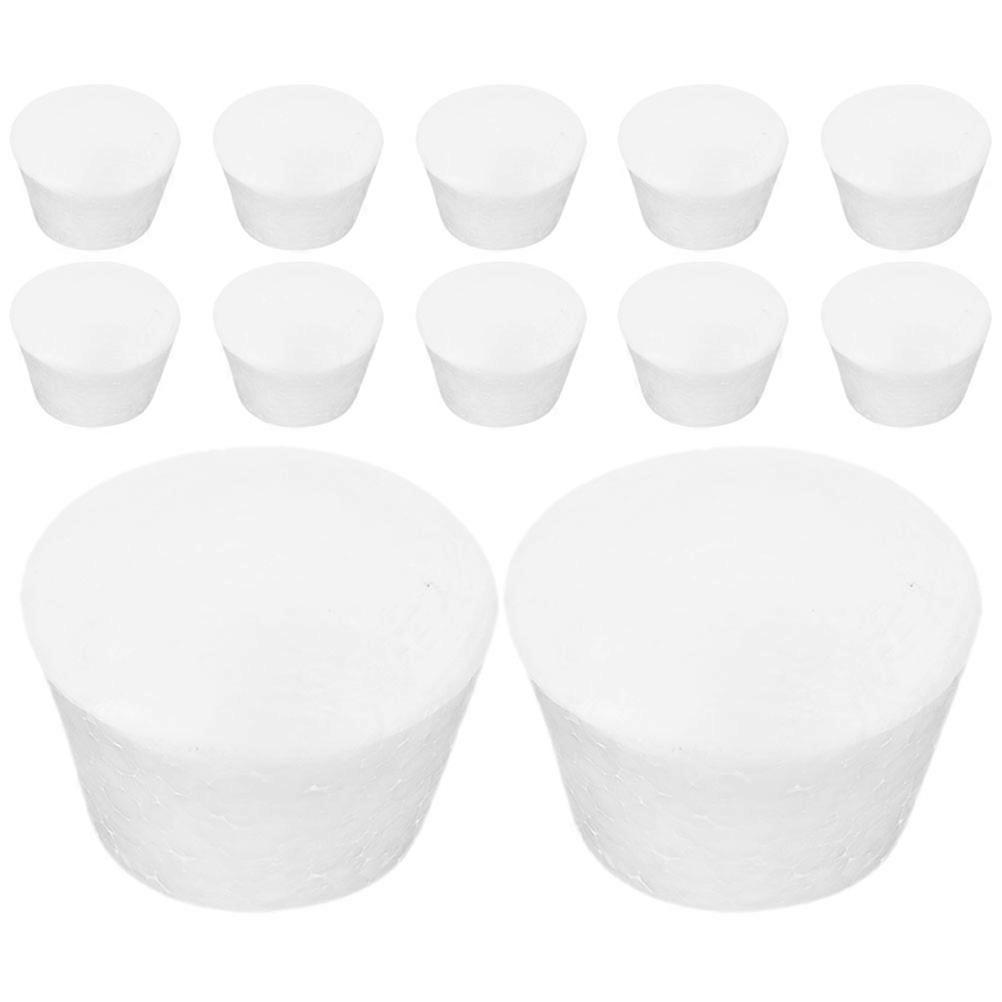 Black Foam Cupcake Models for DIY Cake Decorating 48Pcs Craft Cake Dummies