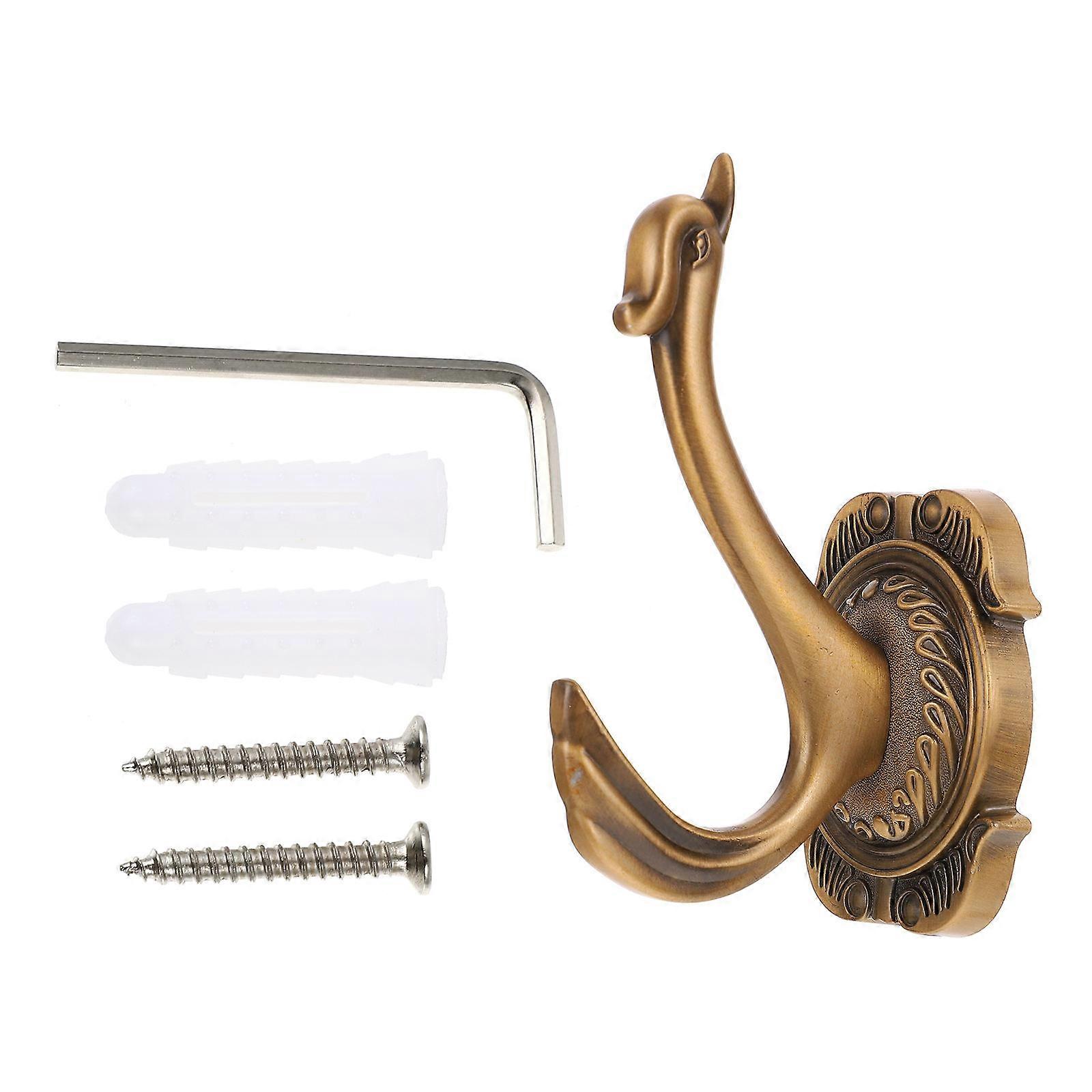 Key Hooks for Hanging Clothes Hook for Home Use 4Pcs Retro Light Brown Color