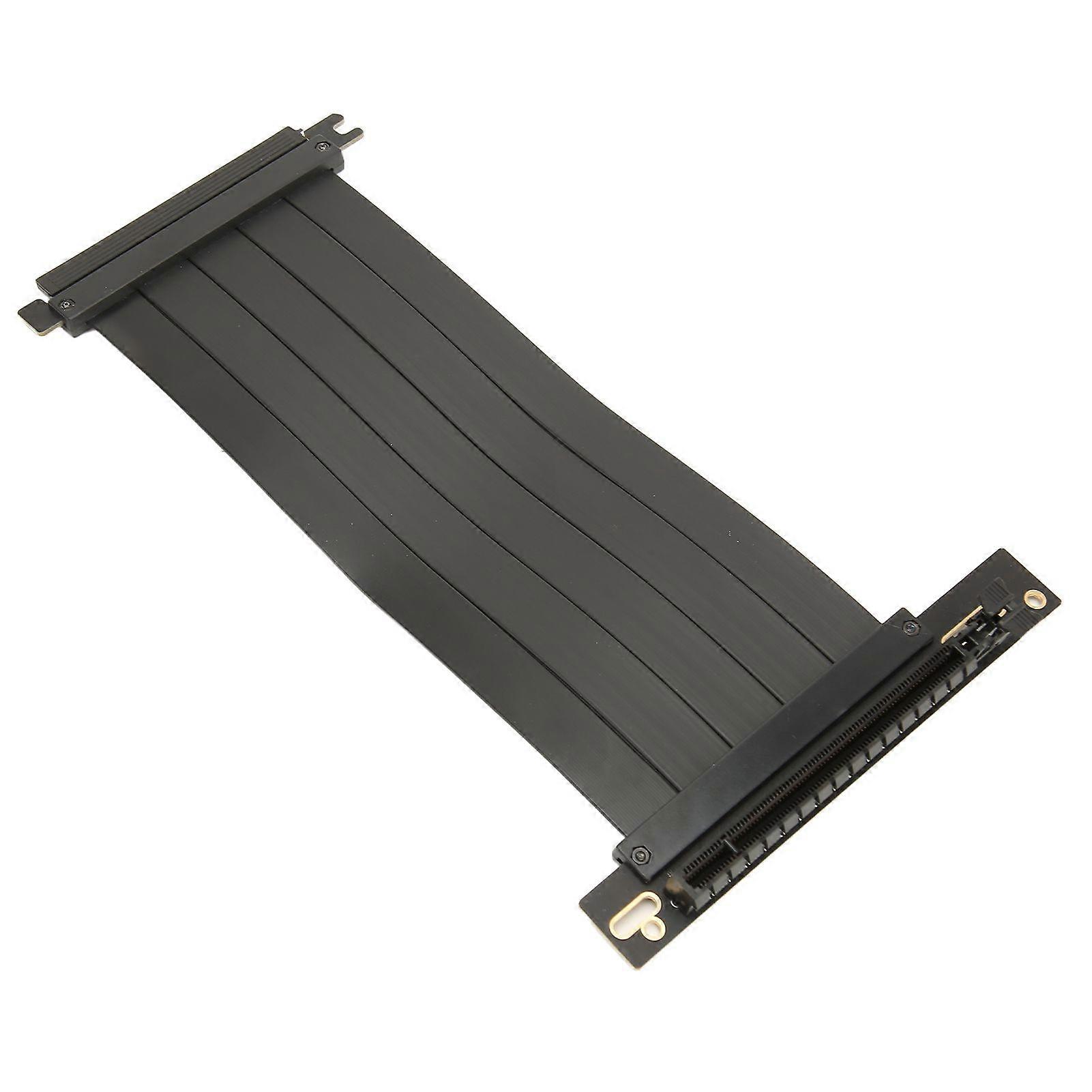 PCIE 4.0 X16 Riser Cable High Speed Flexible 90 Degree Right Angle PCIE Port GPU Graphics Card Extension Cable 60cm