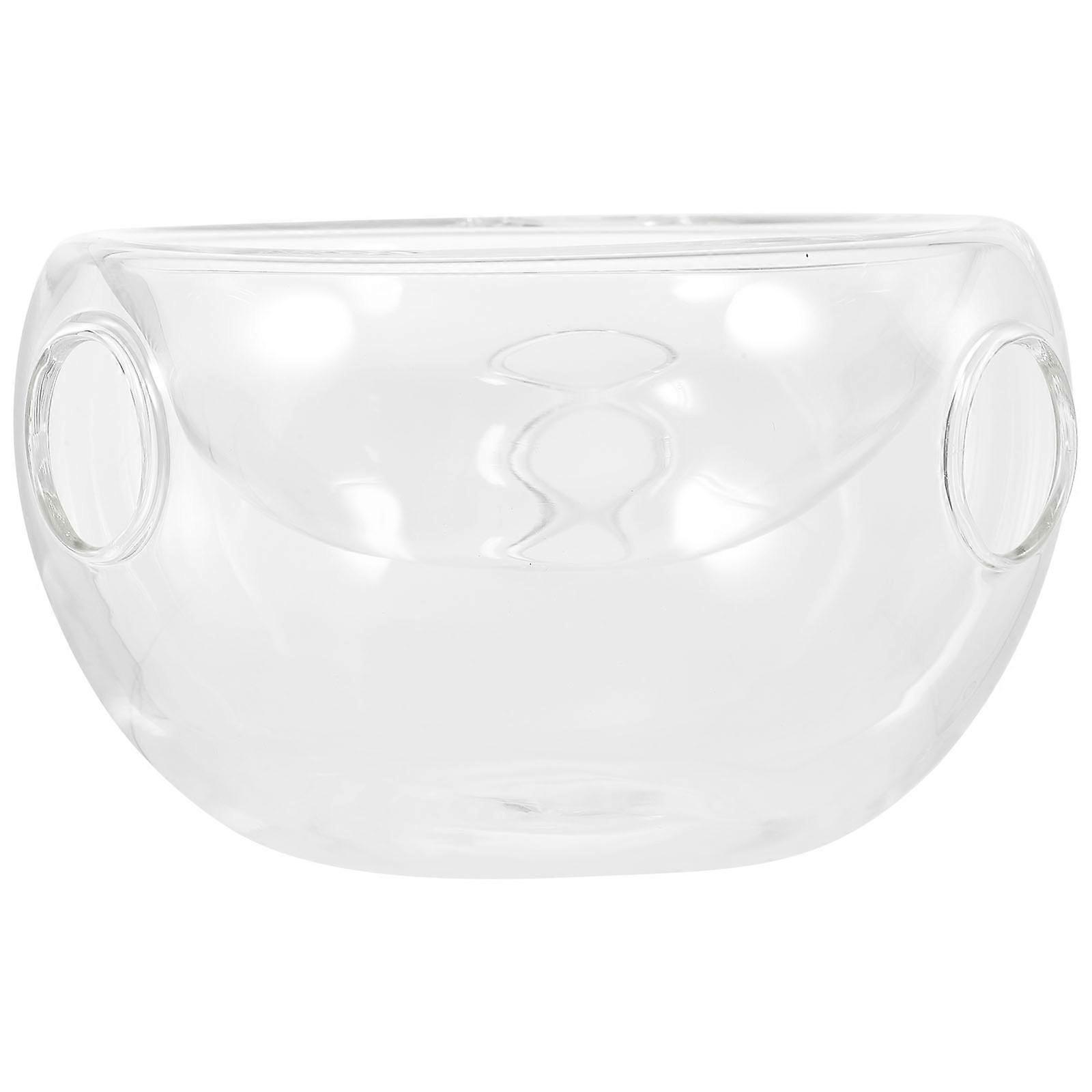 Food Holder Transparent Double Layer 2Pcs Dry Ice Salad Bowl