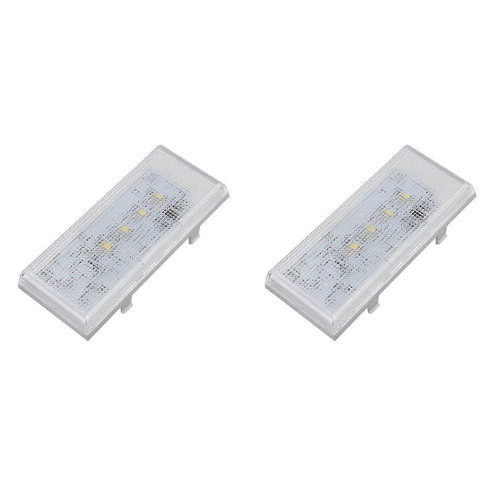 2X New Upgraded W10515058 LED Light Compatible with //,Refrigerator Freezer