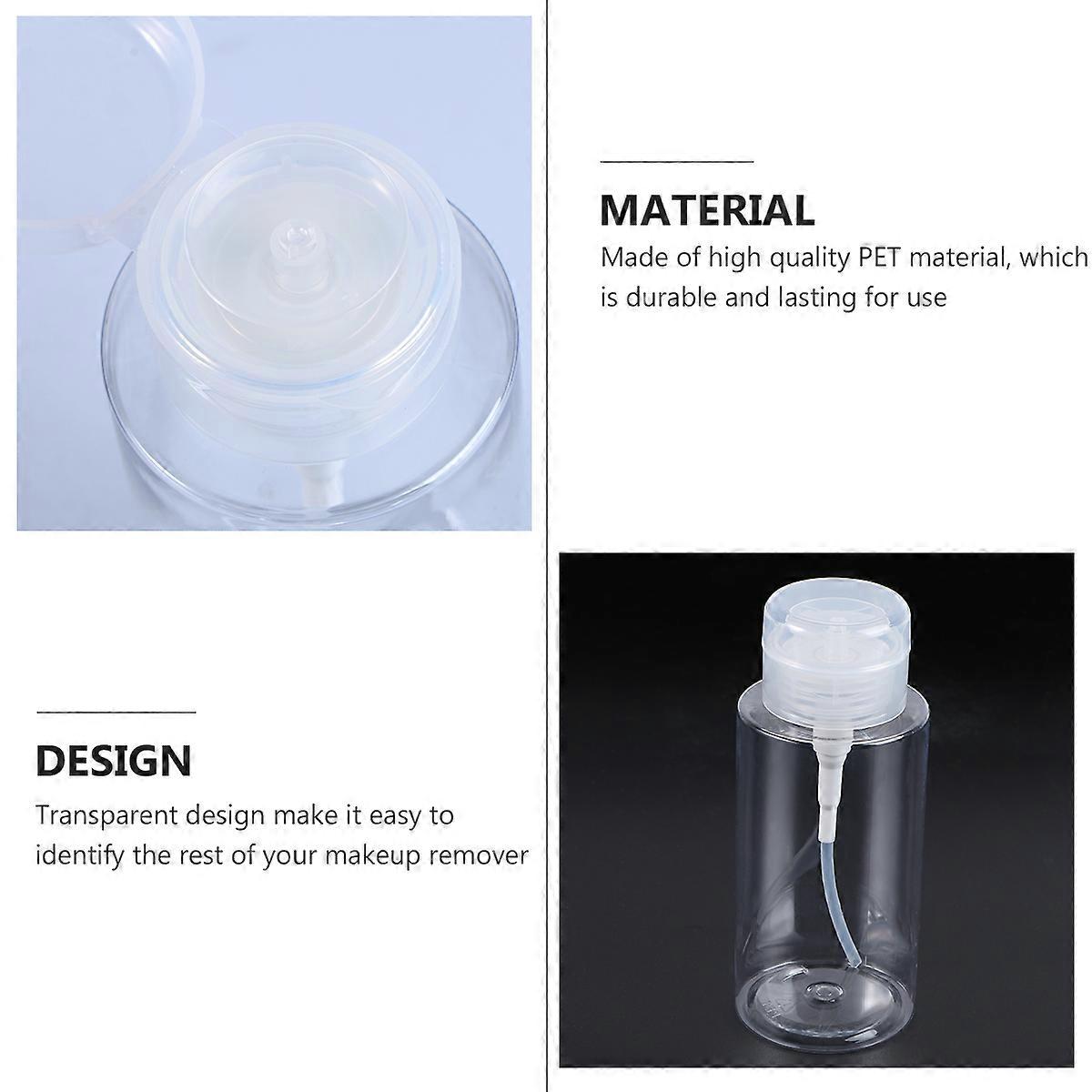 Plastic Spray Bottle Makeup Remover Container for Storage 4Pcs Pack