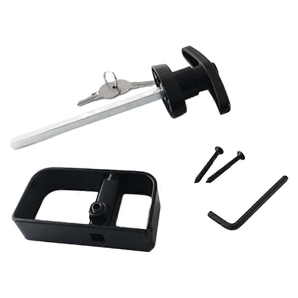Barn Door Lock Set Sliding Handle Lock for Closet Door 2Sets Metal