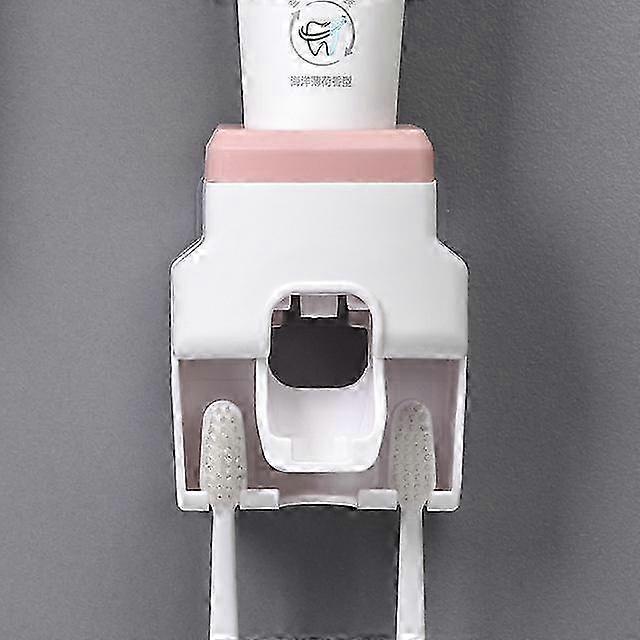Creative Wall Mount Automatic Toothpaste Dispenser Bathroom Accessories Set Waterproof Lazy Toothpaste Squeezer Toothbrush Holder 26s