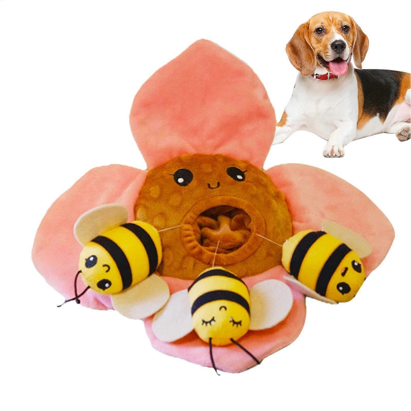 Snuffle Dog Toy Squeaky FoodDispensing Training Toy For Puppies And Aggressive Dogs, Interactive Chew Toy Bee Model