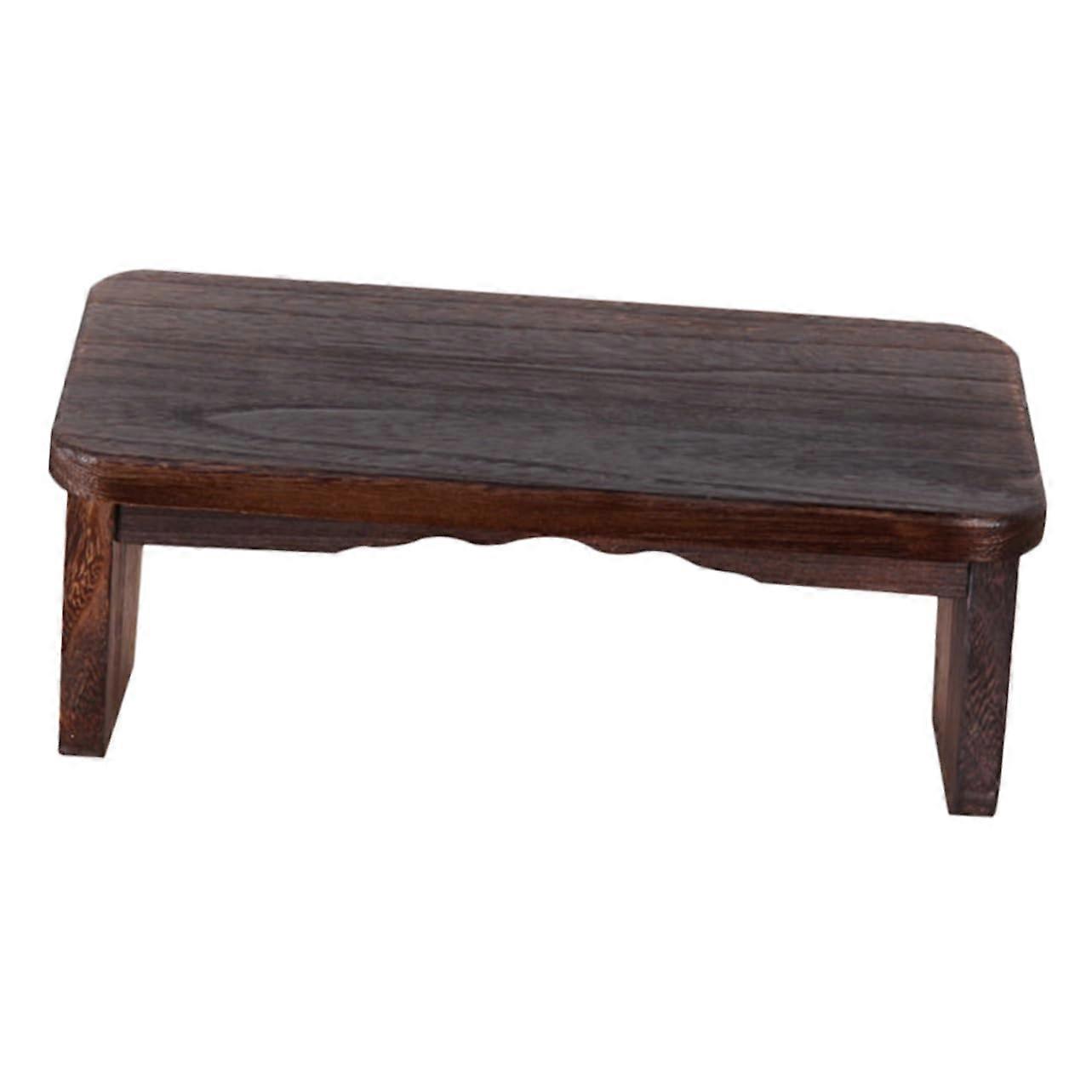 Practice Bench Compact Small Wooden Meditation Stool With NonSlip Mat For Home Use