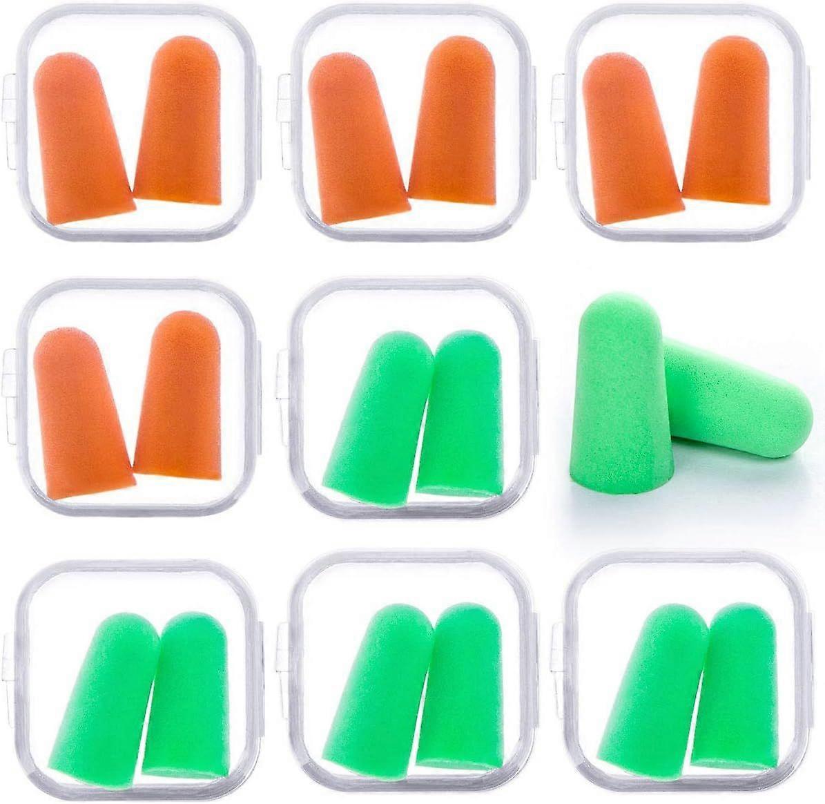 Soft Foam Earplugs, 10 Pairs Sponge Noise Canceling Earplugs 31dB with Storage Box for Hearing Protection, Sleeping, Work and Study, Versailles
