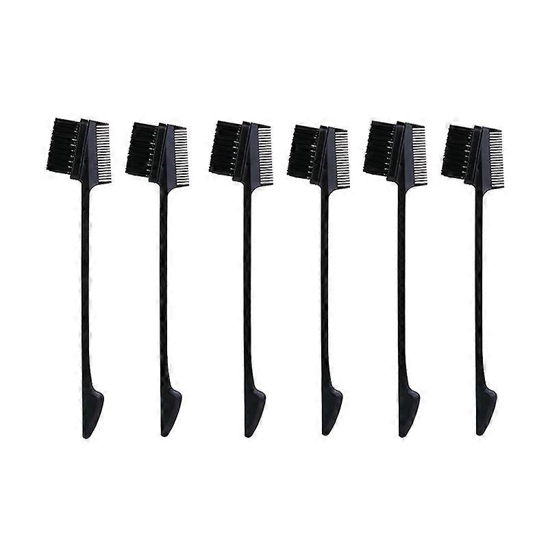 6PCS Eyebrow Brush, Dual Head Multifunctional Hair Dye Brush, Makeup Brush Tool