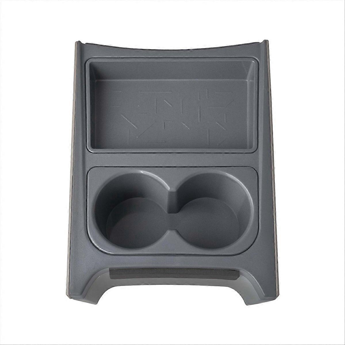 Car Seat Aisle Double-Layer Storage Box Bracket Tray Gray