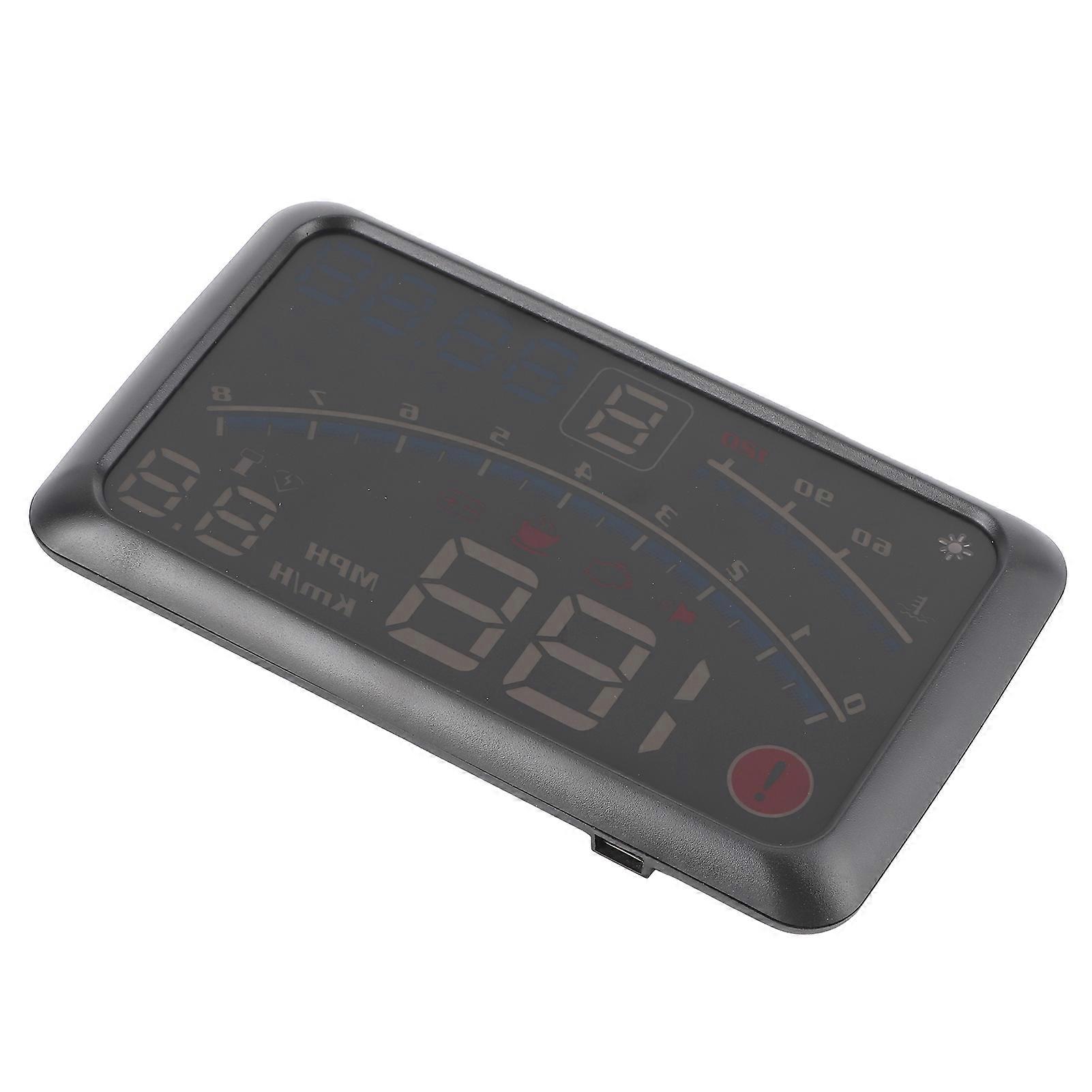 5.5in Car Projector Headup Display Set OBD2 HUD Windscreen Driving Data E4 Universal