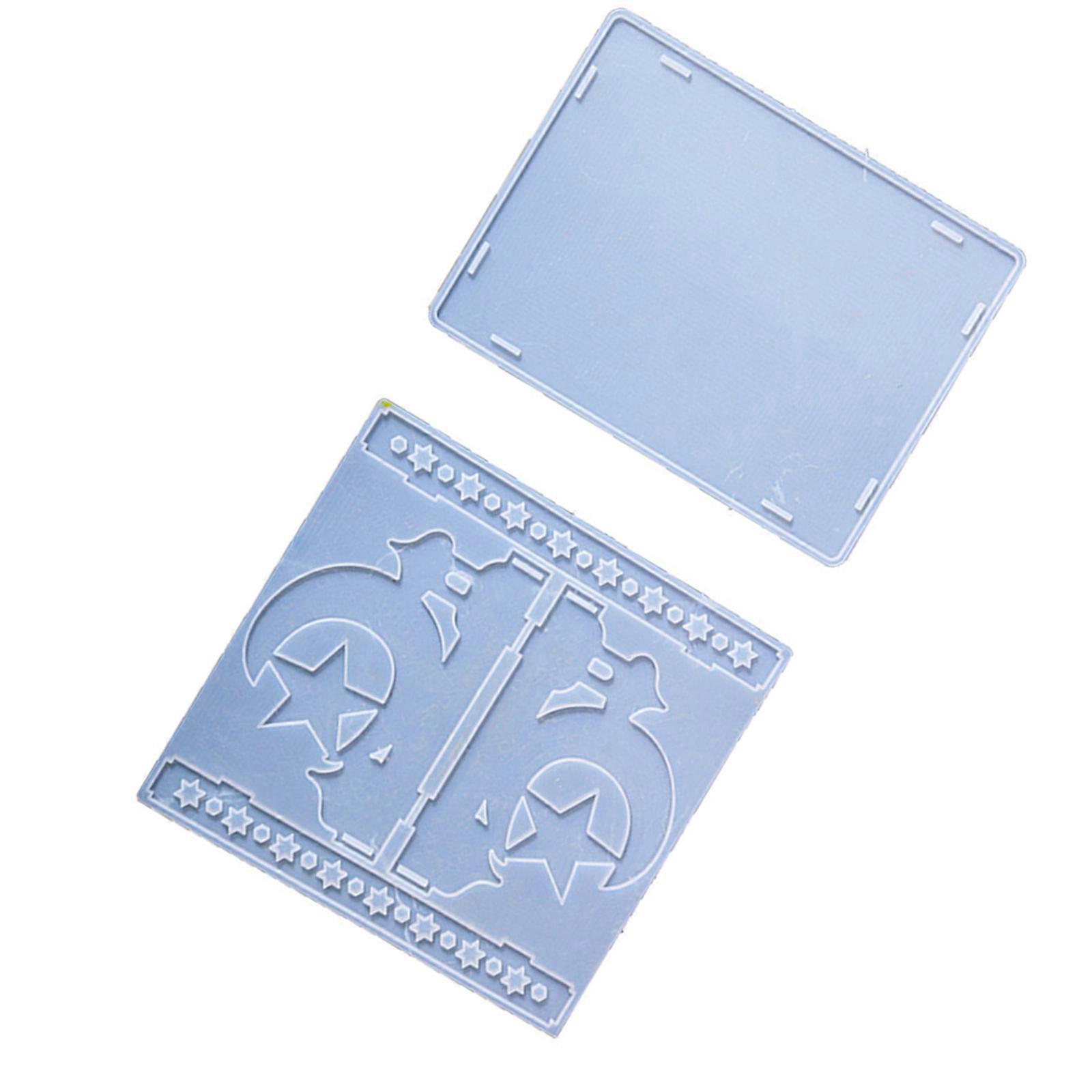 2pcs Easy to Clean Sturdy Silicone Mould For Moon And Star Castles Trays Portable Accessory for Hobbyists and Baker Multicolor