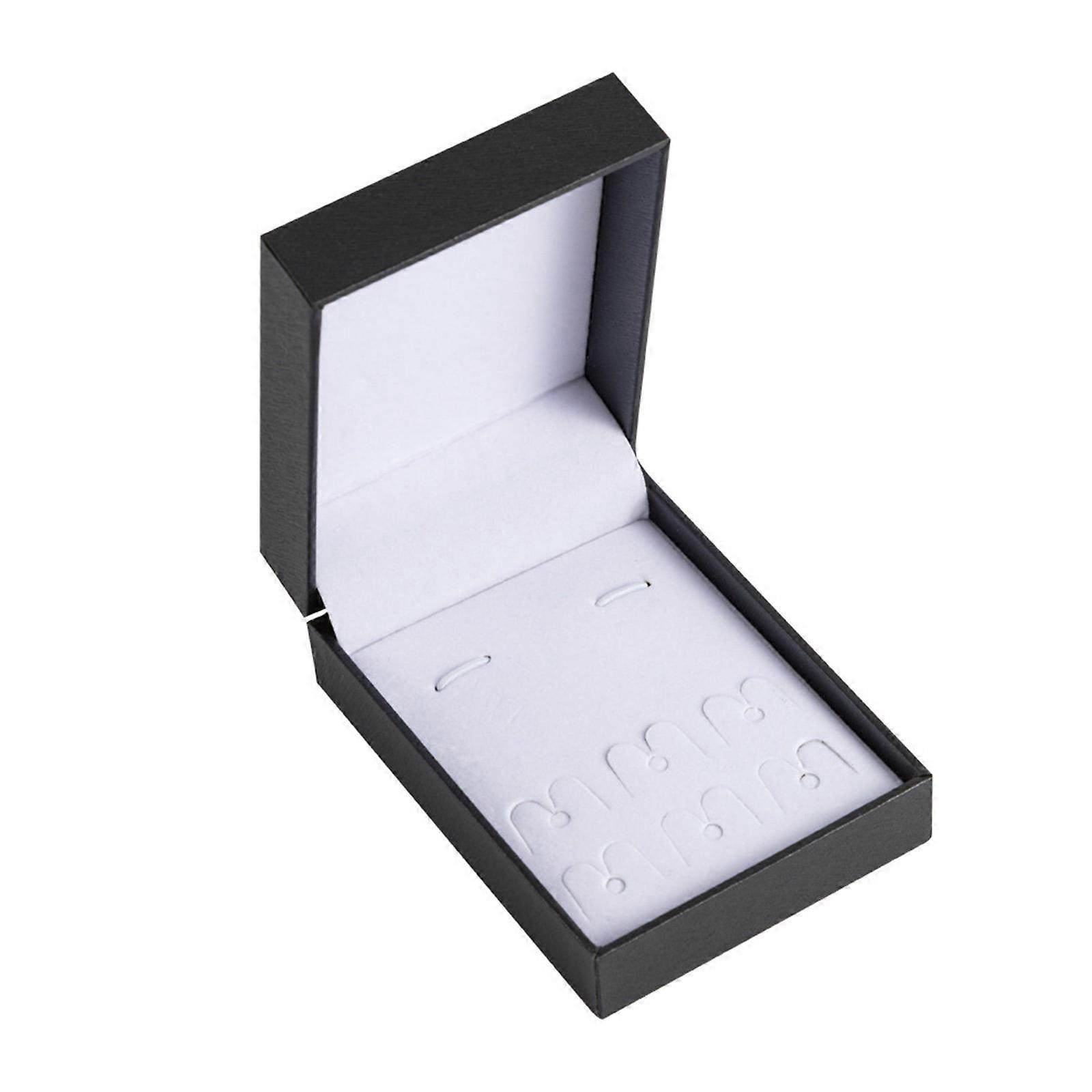 Multi Functional Cufflink Display Case With Soft Interior And Portable Design Plastic Men's Accessories Storage Box Multicolor
