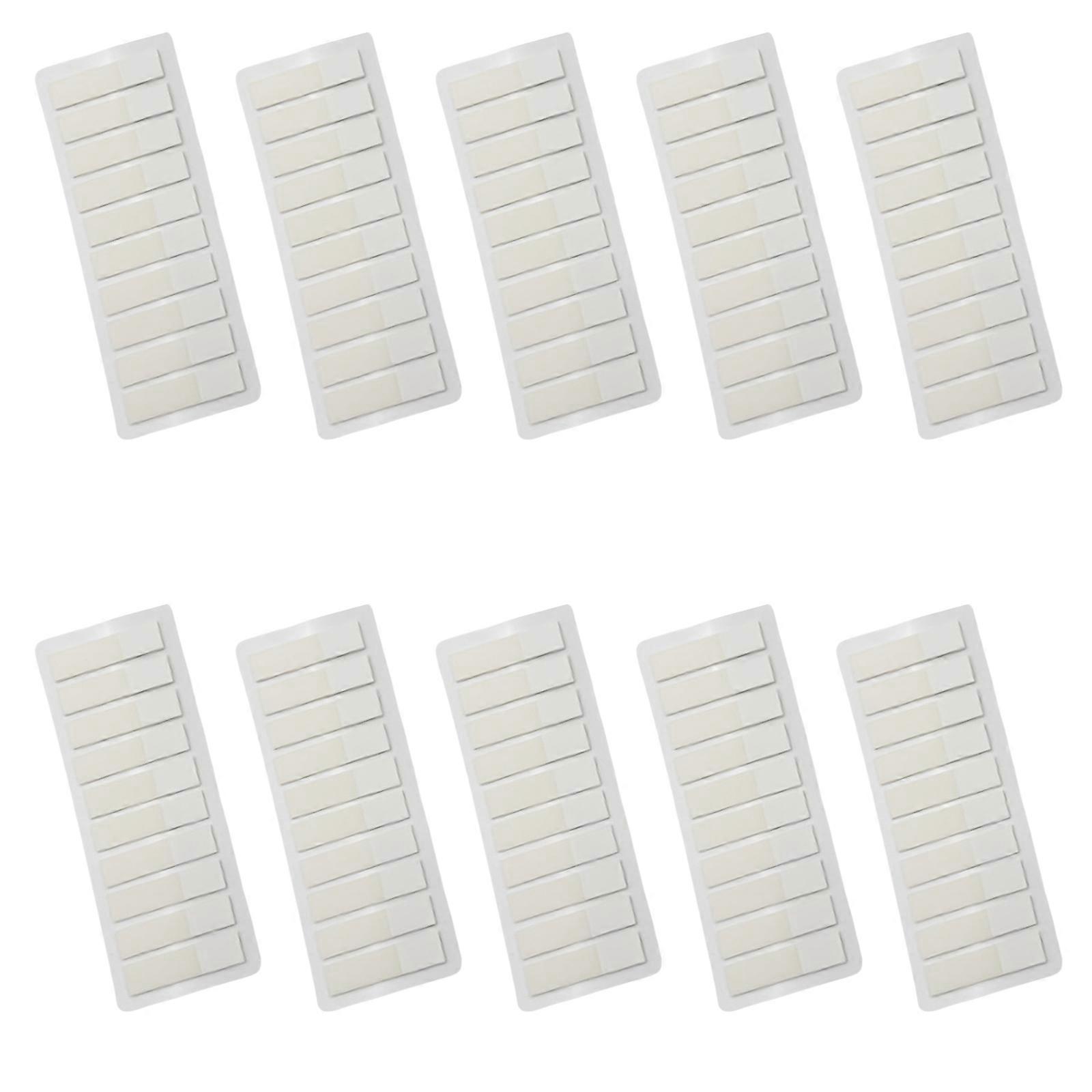 120Pieces White Clear Adhesive PET Label Writable Page Marker Bookmarks Repositionable File Label for School Office Multicolor