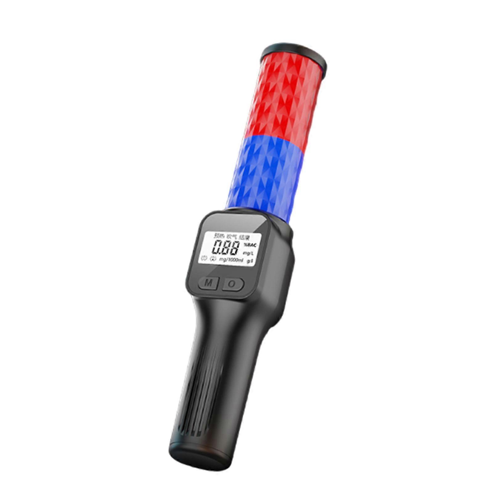 Digital Meter Professional Breathalyzer with Large LED Screen Quick Response Rechargeable Testing Meter Multicolor