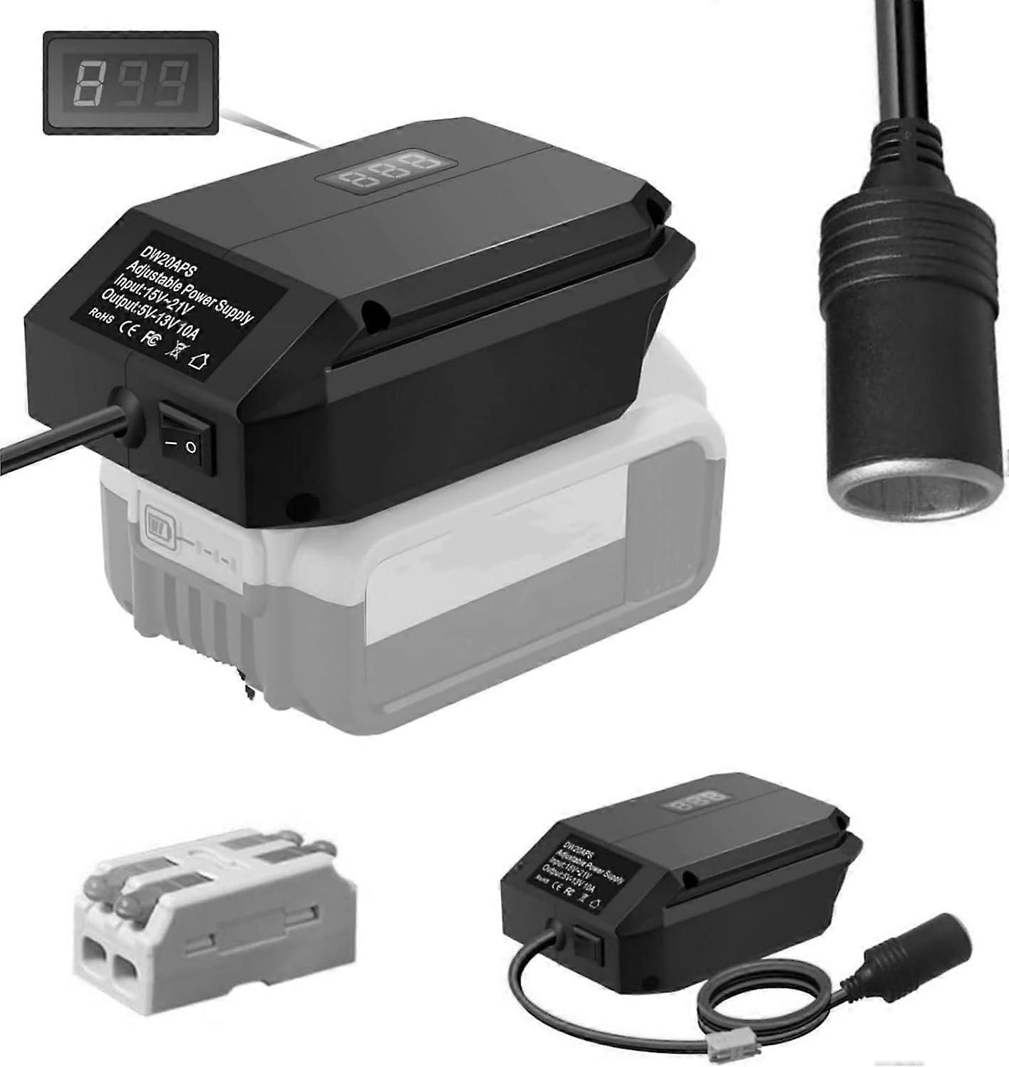 for Dewalt 20V to 12V Step Down Converter Power Wheel Adapter for Dewalt Voltage Reducer Transformer 130W Buck Converter Regulator