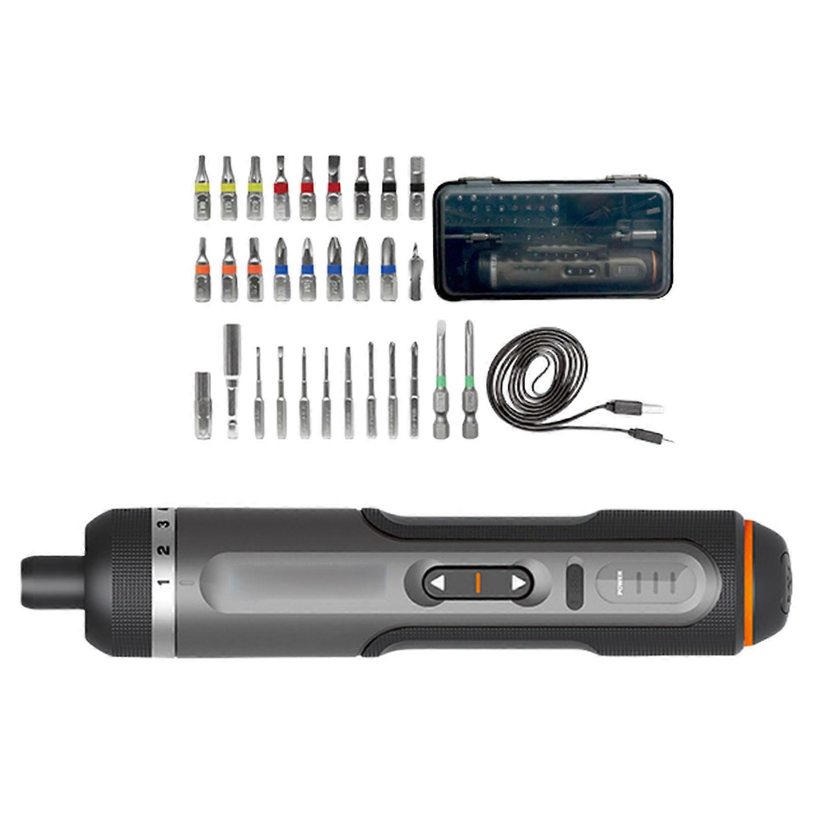 Rechargeable Miniature Screwdriver Cordless 4V Screwdriver Portable Design Screwdriver Set for Home Repair Tasks Multicolor