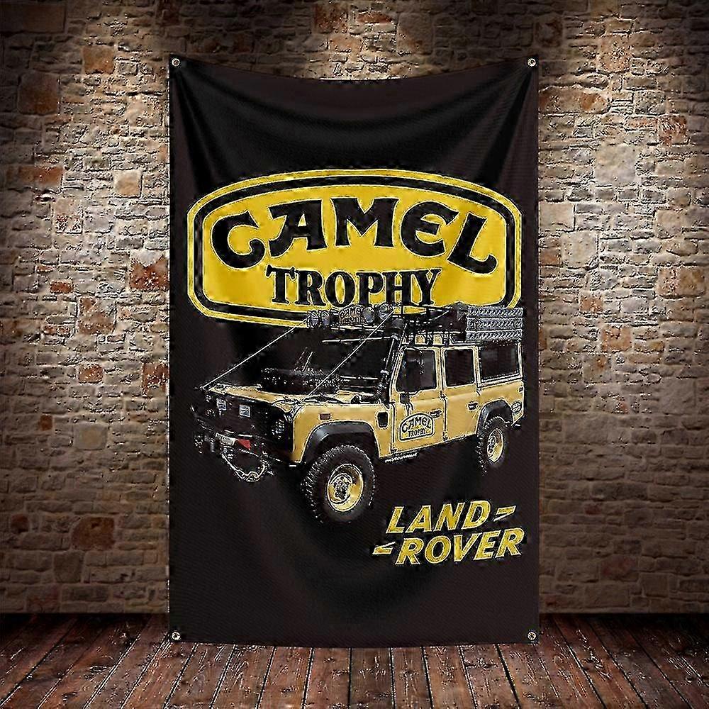 CAMEL TROPHY SUV Flagge Polyester Digitaldruck Oldtimer Banner