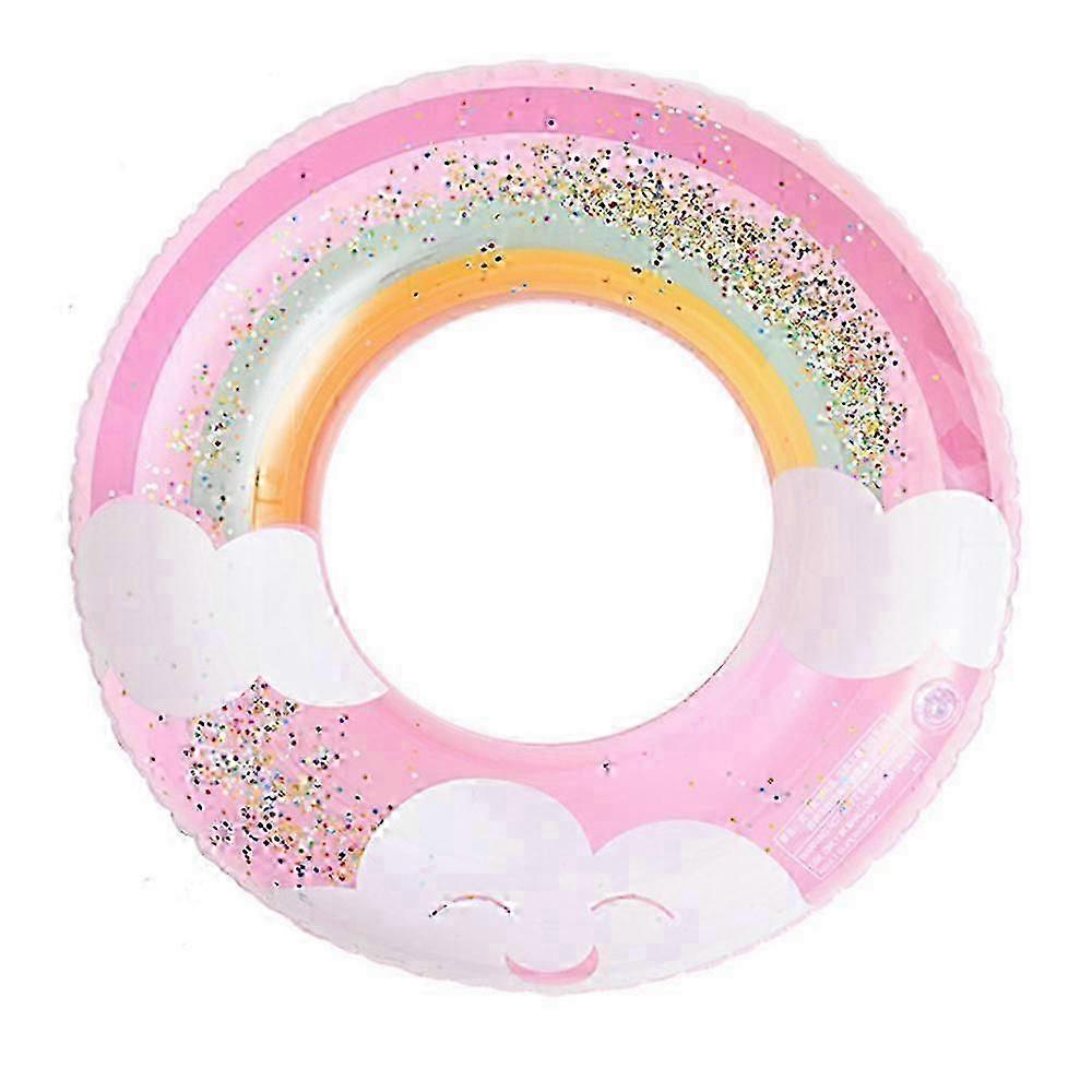 Environmentally friendly PVC, thickened inflatable pink clouds, sequined plaid circle