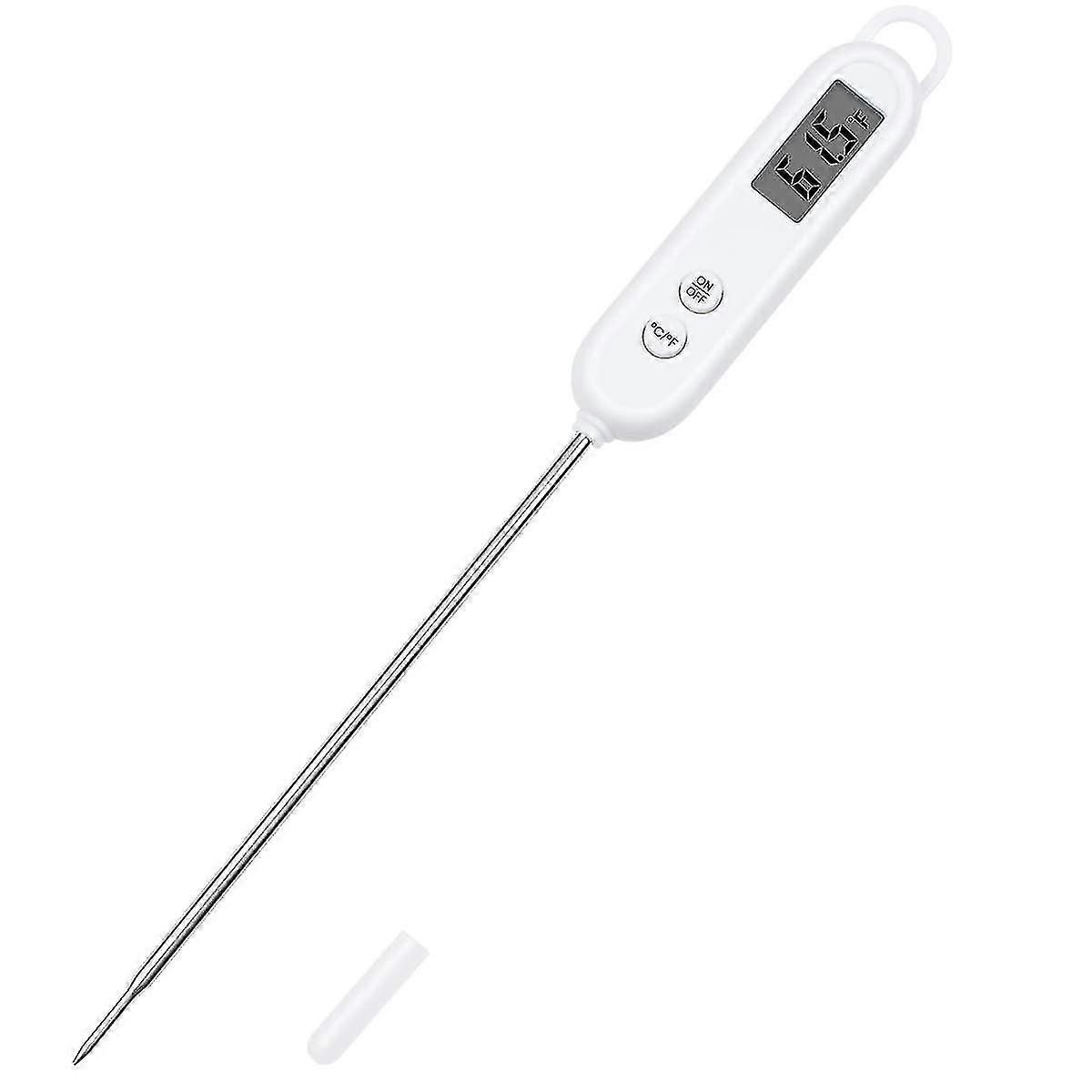 Kitchen Thermometer, Cooking Thermometer For Lcd And Instant Read, Suitable For Grilling/cooking/frying (battery Included)