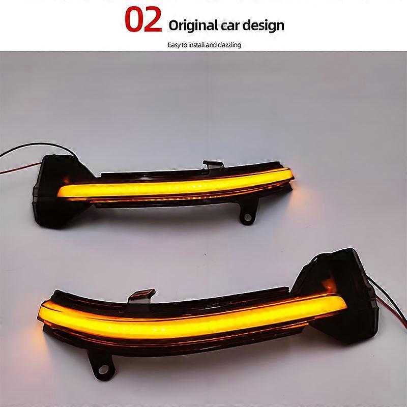 Rearview mirror wash and turn signal. Applicable to BMW F10/F11/F07/F06/F12/F13/F01/F02 rearview mirror signal lights.