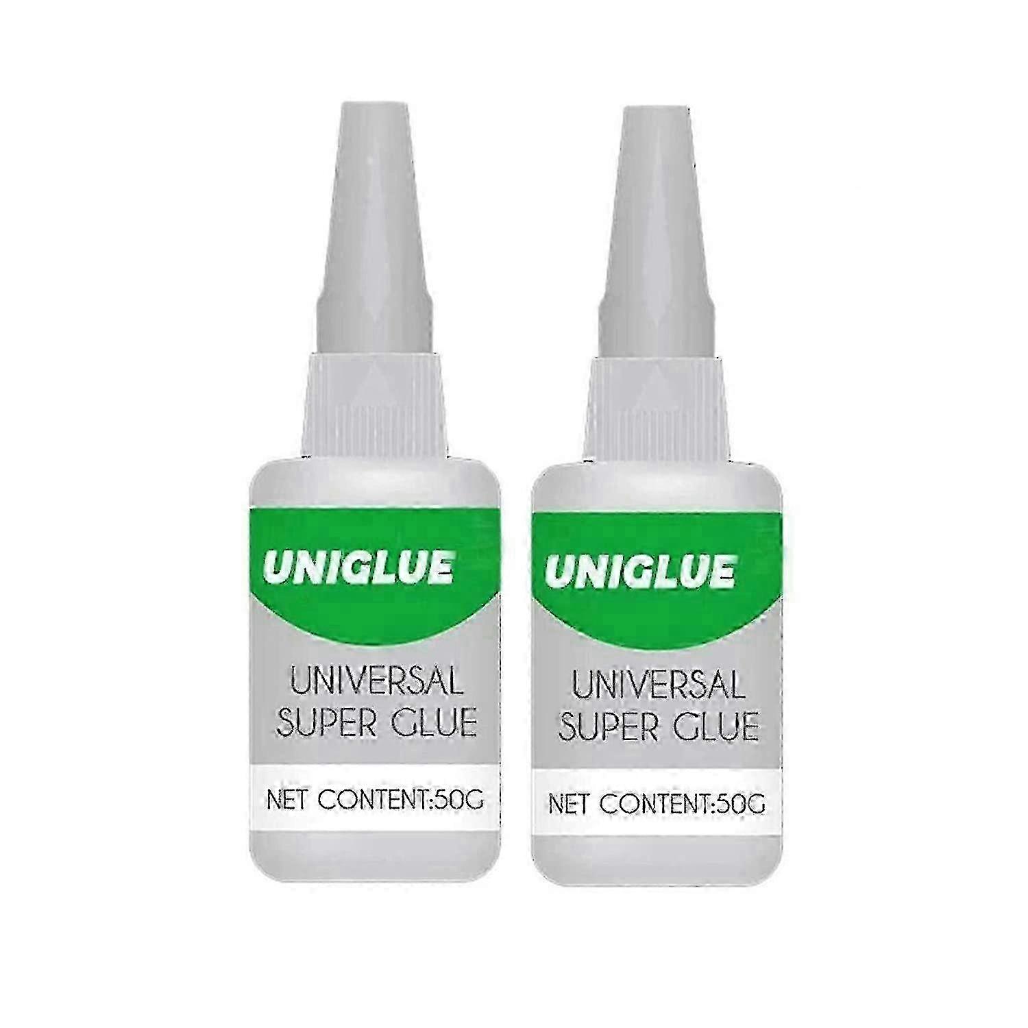 2pc Uniglue Universal Super Glue, Welding High-strength Oily Glue, Mighty Instant Glue, Fast Repair And Curing For Metals, Plastics, Jade Et