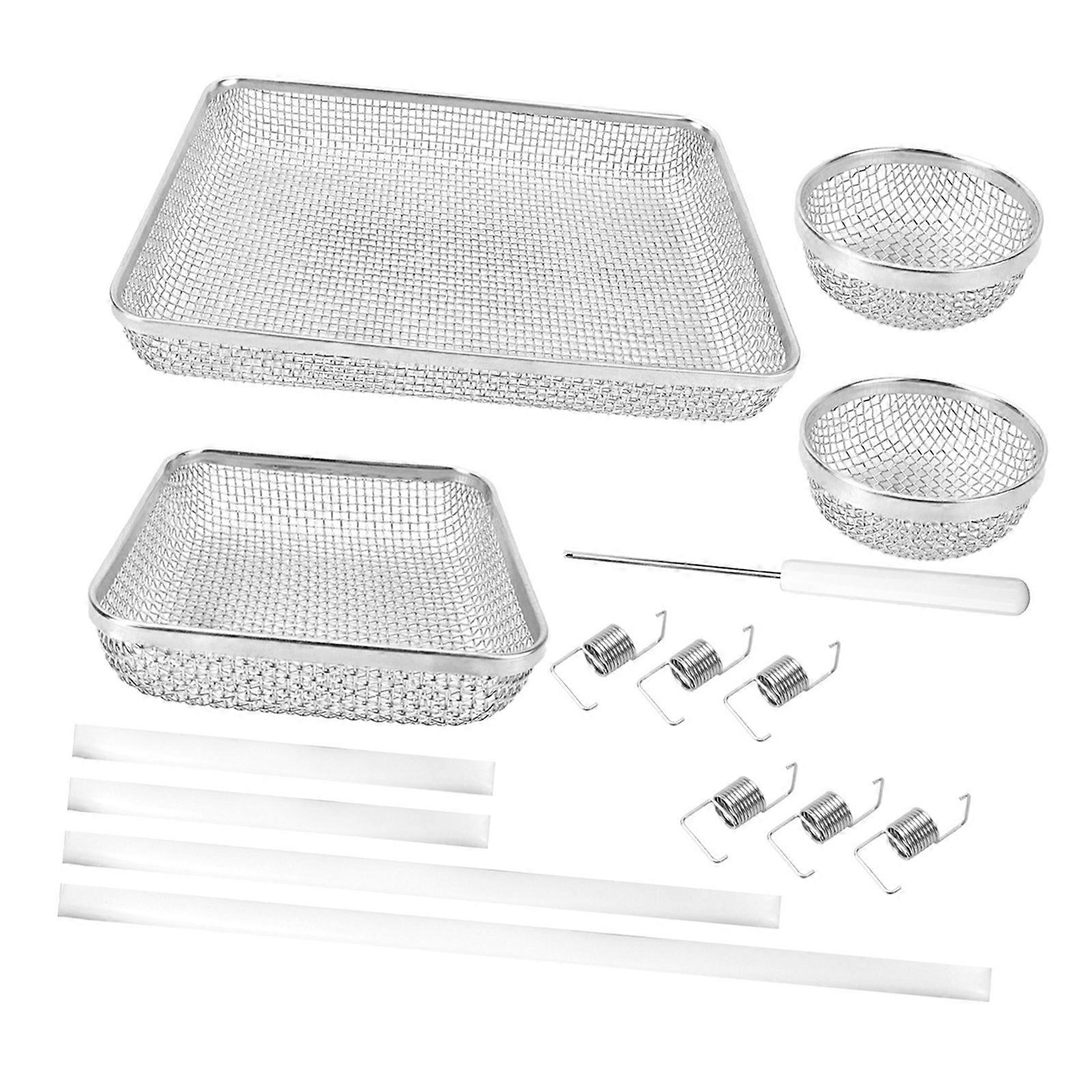 Heavy Duty Motorhome Vent Screen Protectors Set 0.2mm Precise Mesh Blocks Wasps Spring Fasteners For Secure Mounting Multicolor