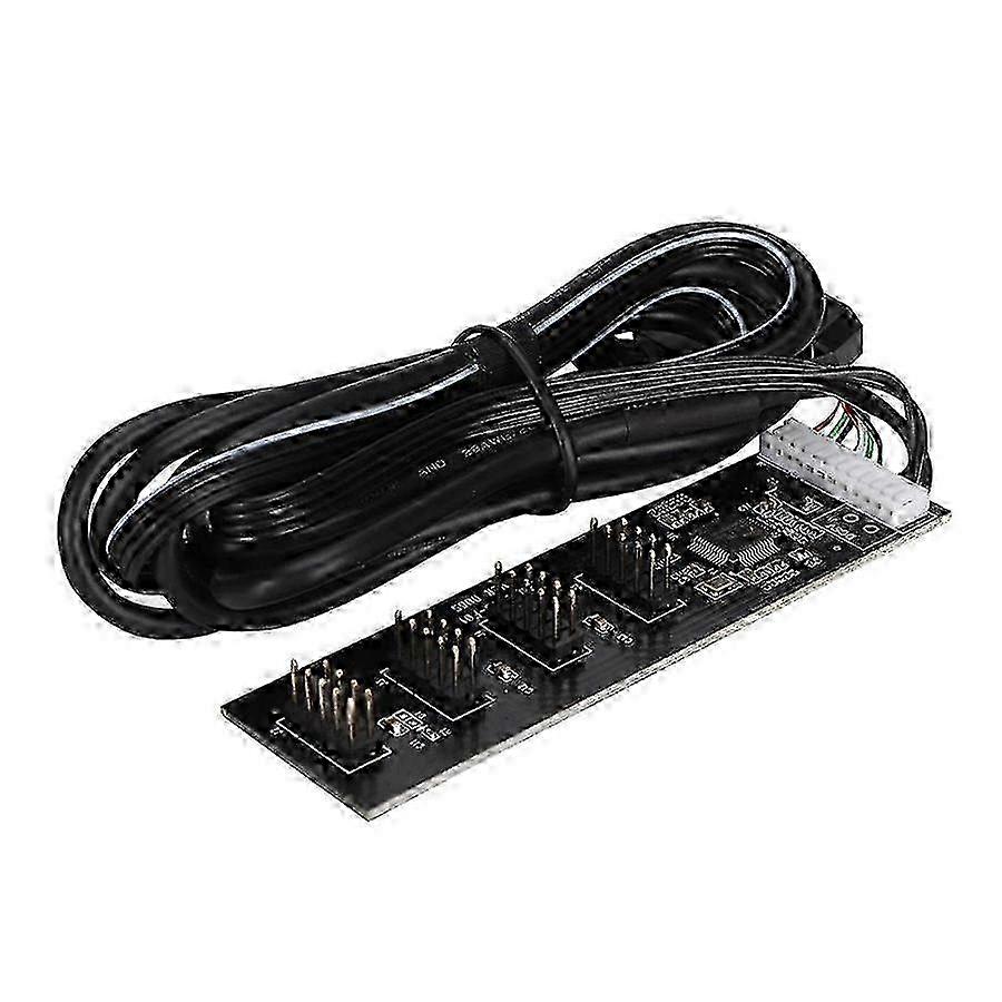 USB 2.0 9pin To 4 9pin Hub Internal Motherboard Header With 4pin Powered