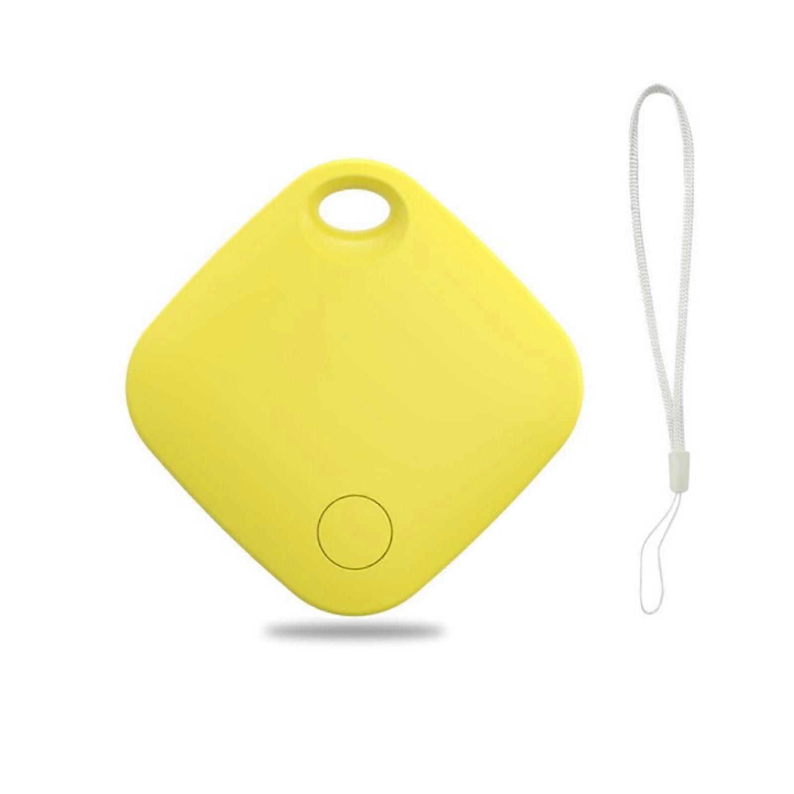 Multipurpose Bluetooth-compatible Tracking for Key Wallet Support Global Function with Hanging Hole Anti Loss  Yellow
