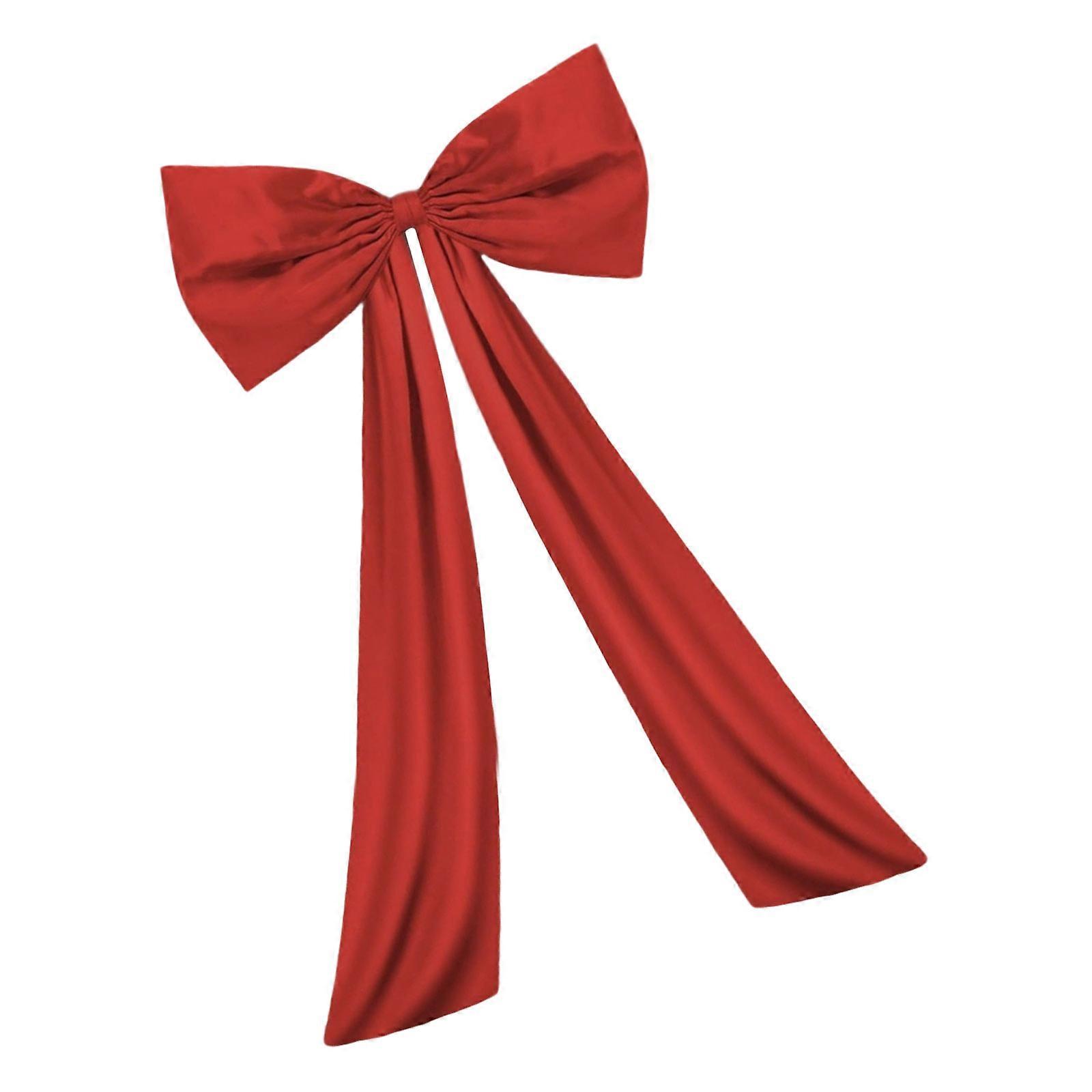 Massive Decorative Ribbon For Party Backdrops Easy Mounting Weather Resistant Ornament Event Styling Accessory  Red