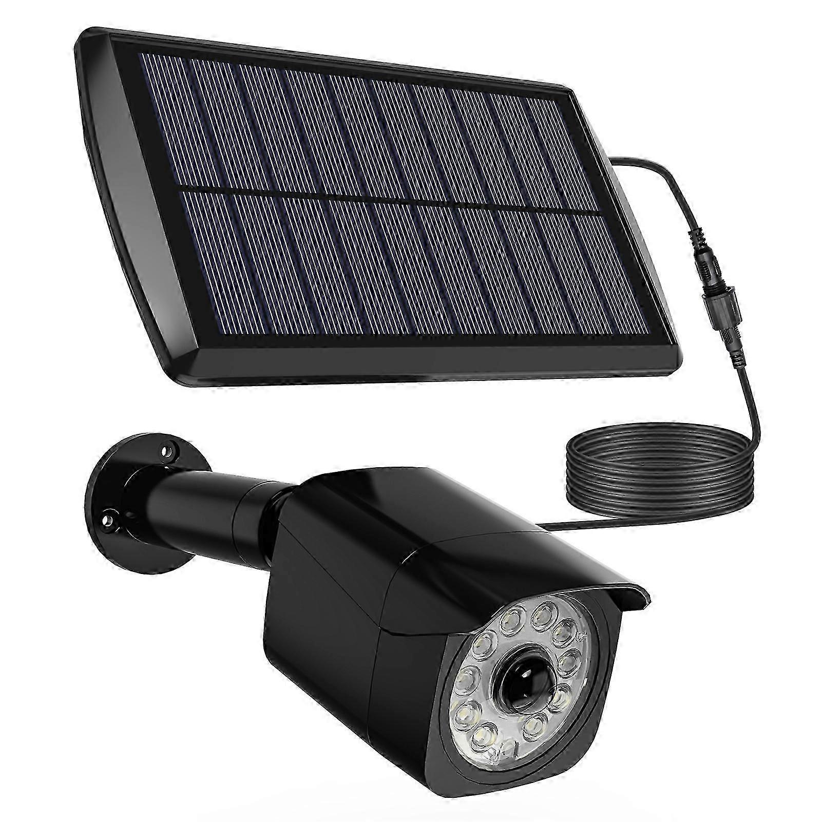 2pcs Solar Motion Sensor Lights 11 LED Simulation Security Bionic Spotlight Light and Motion Sensor Waterproof Solar Powered Outdoor Landscape Lighti